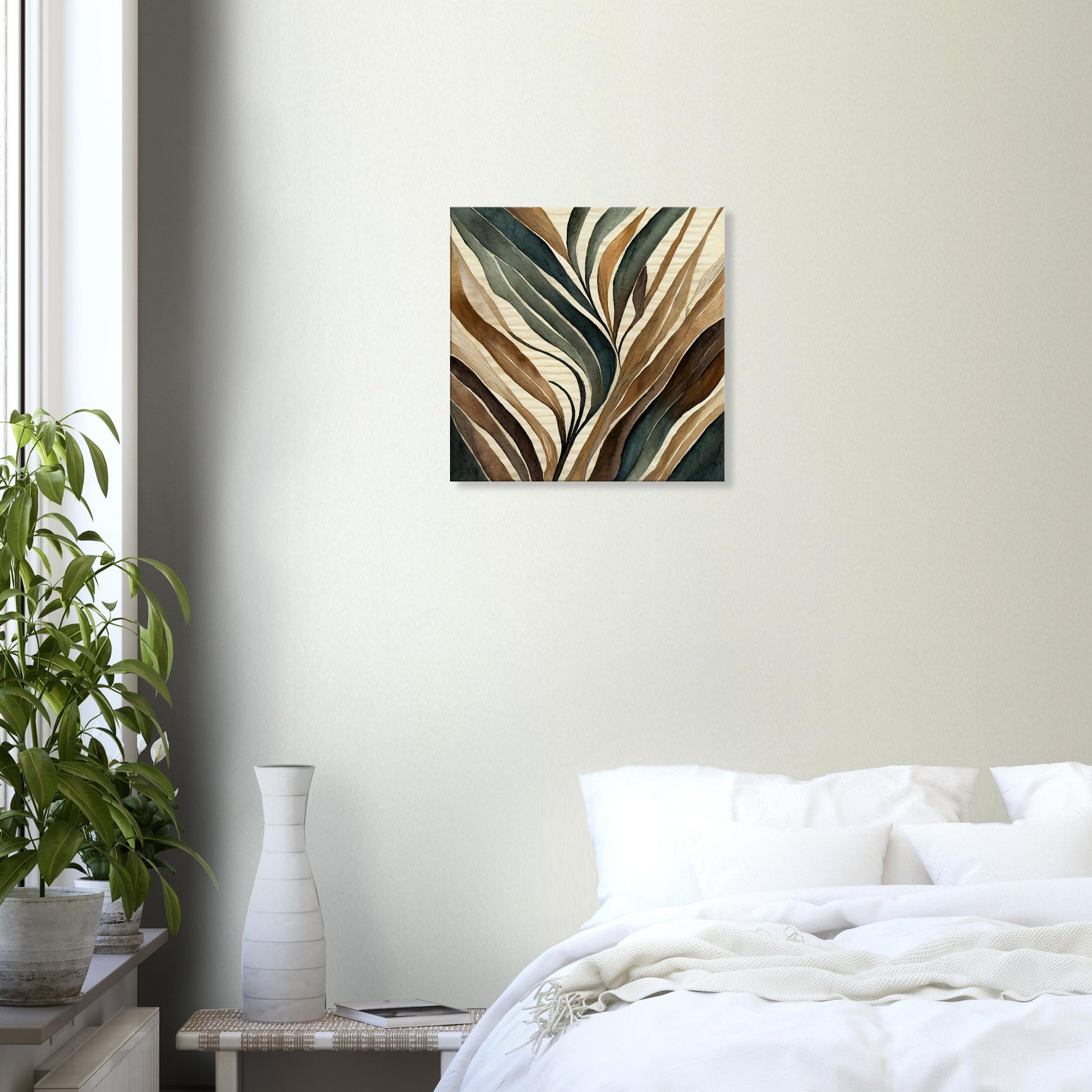 Canvas Print, abstract painting on rice paper by posterify design. - Posterify