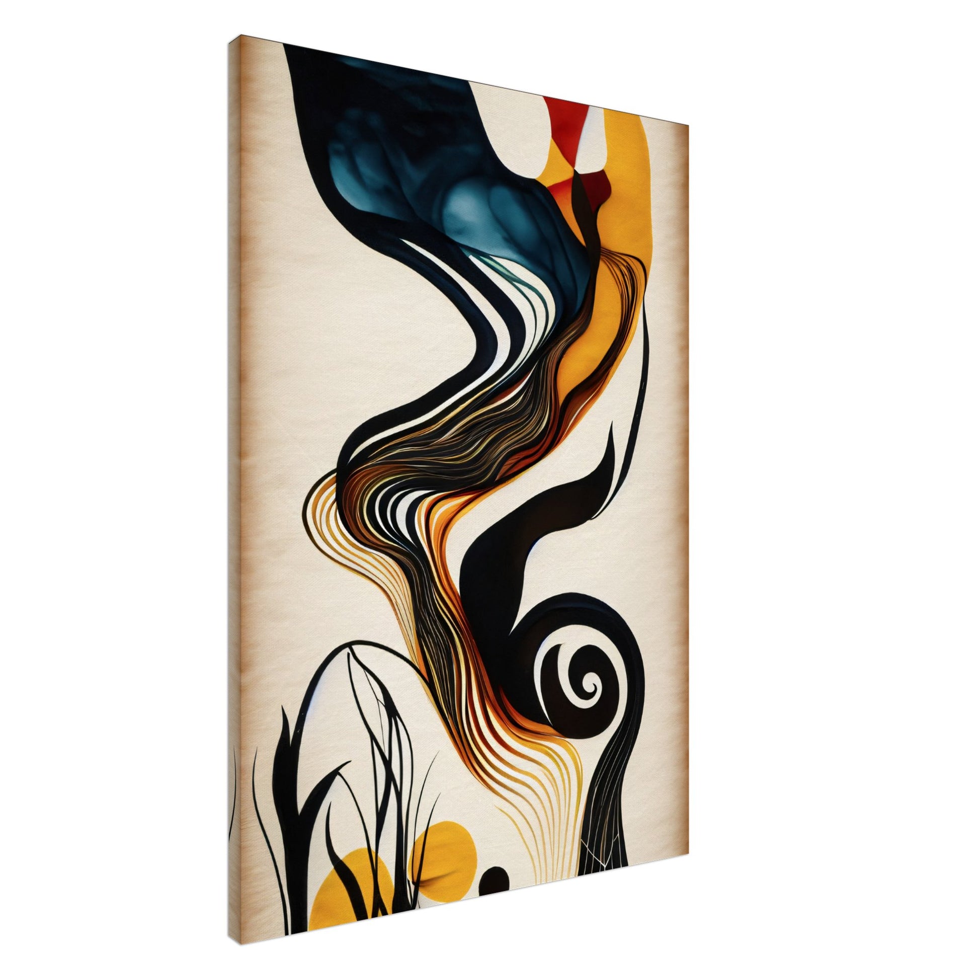 Canvas Print, abstract painting on rice paper by posterify design. - Posterify