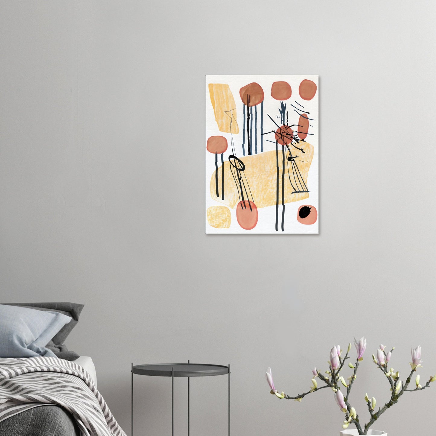 Canvas Print, abstract painting on rice paper by posterify design. - Posterify