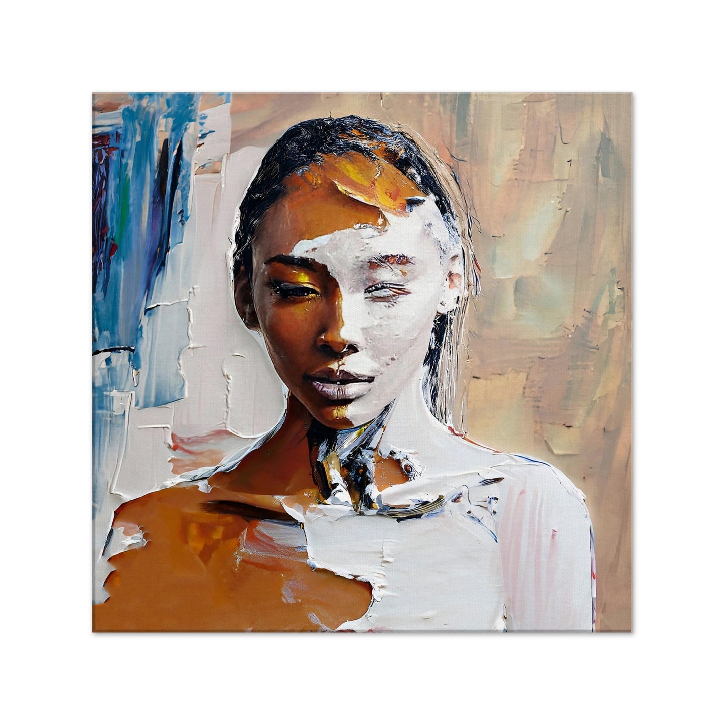 Canvas Print Abstract Portrait by Posterify Design - Posterify