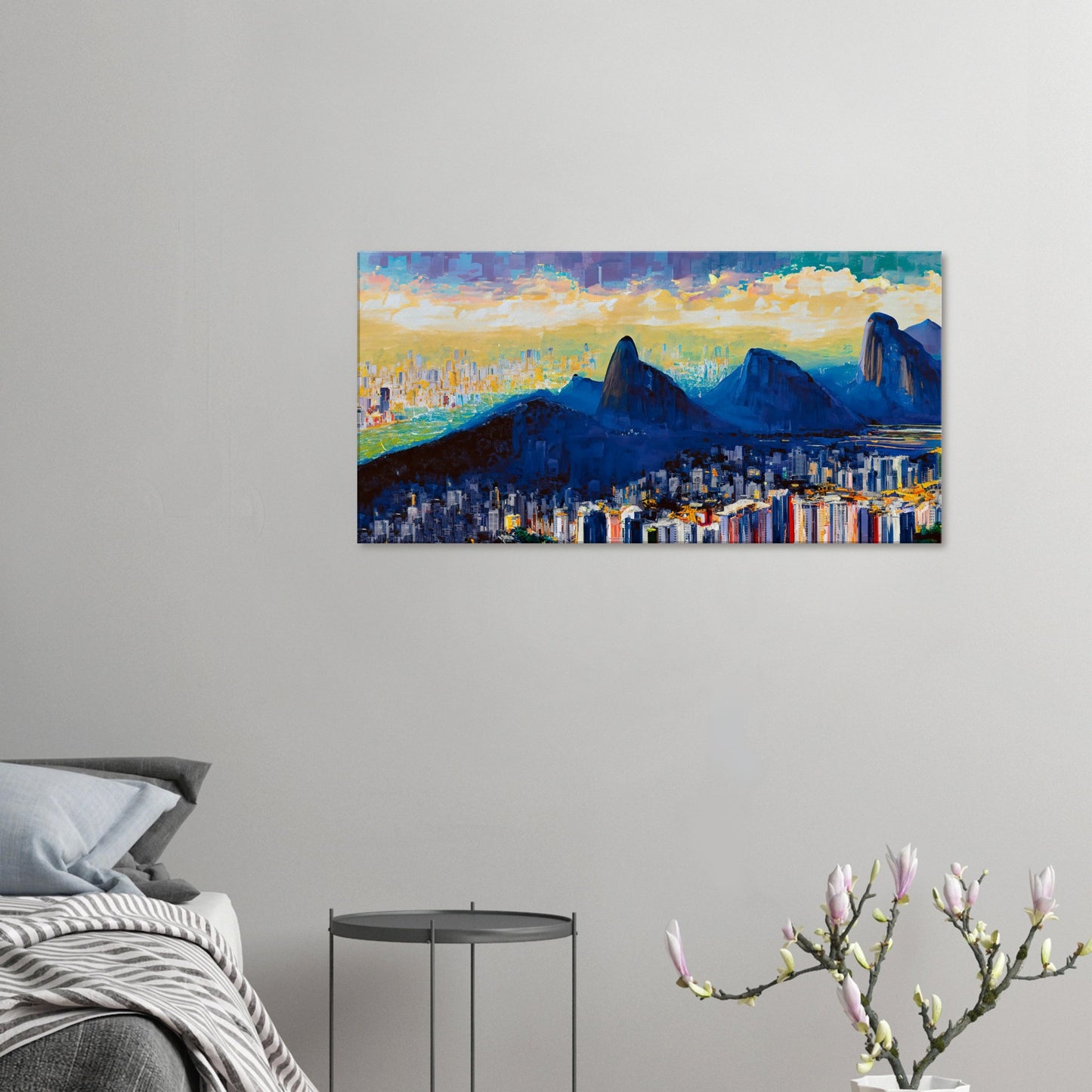 Canvas Print Abstract Rio De Janeiro by Posterify Design 50x100cm - Posterify