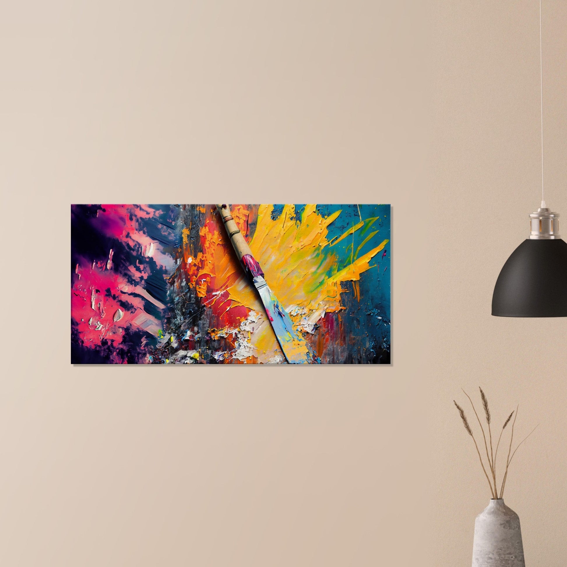 Canvas Print of Abstract art with 'Spattel' by Posterify Design - Posterify