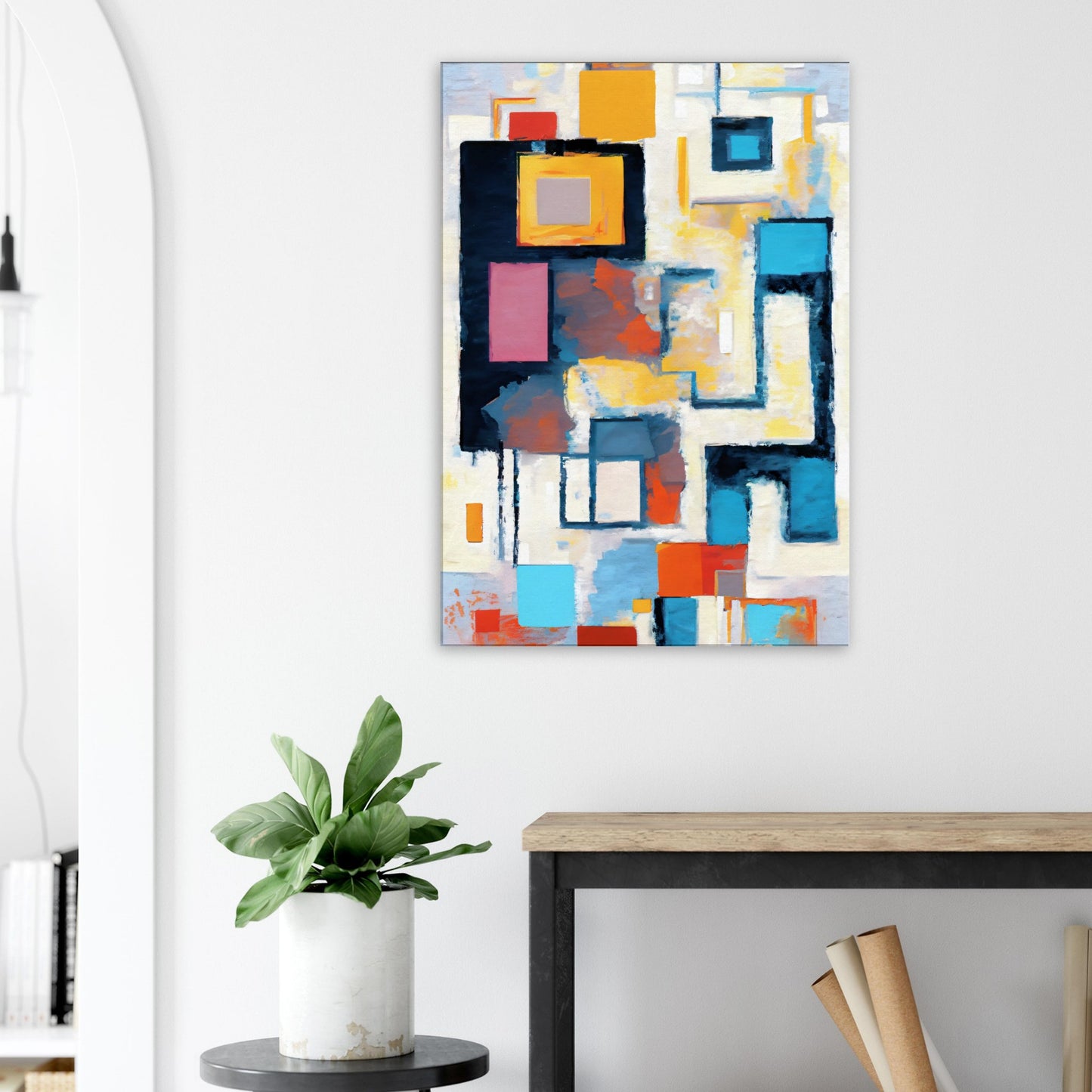 Canvas print of abstract palette knife painting by Posterify Design - Posterify