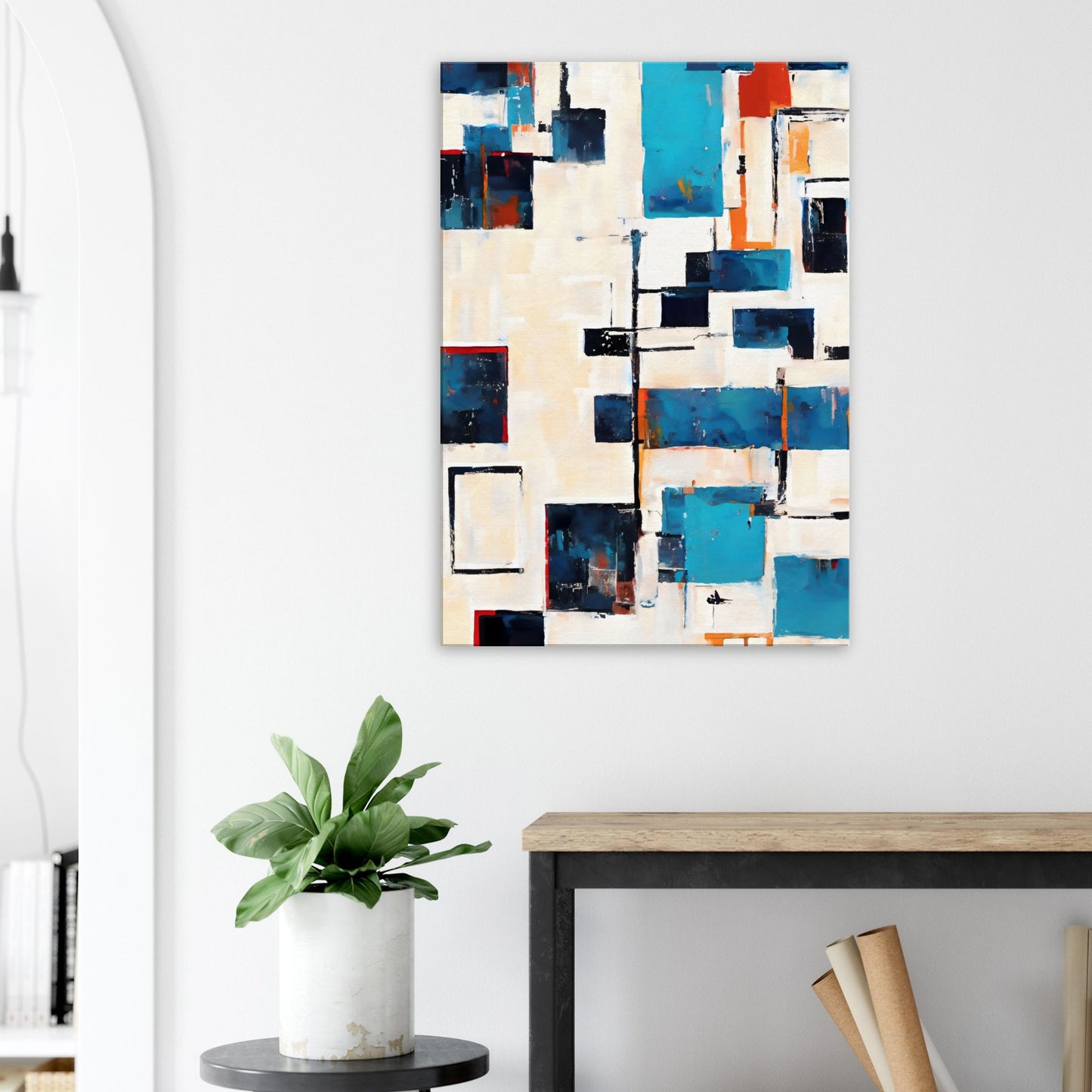 Canvas print of abstract palette knife painting by Posterify Design - Posterify