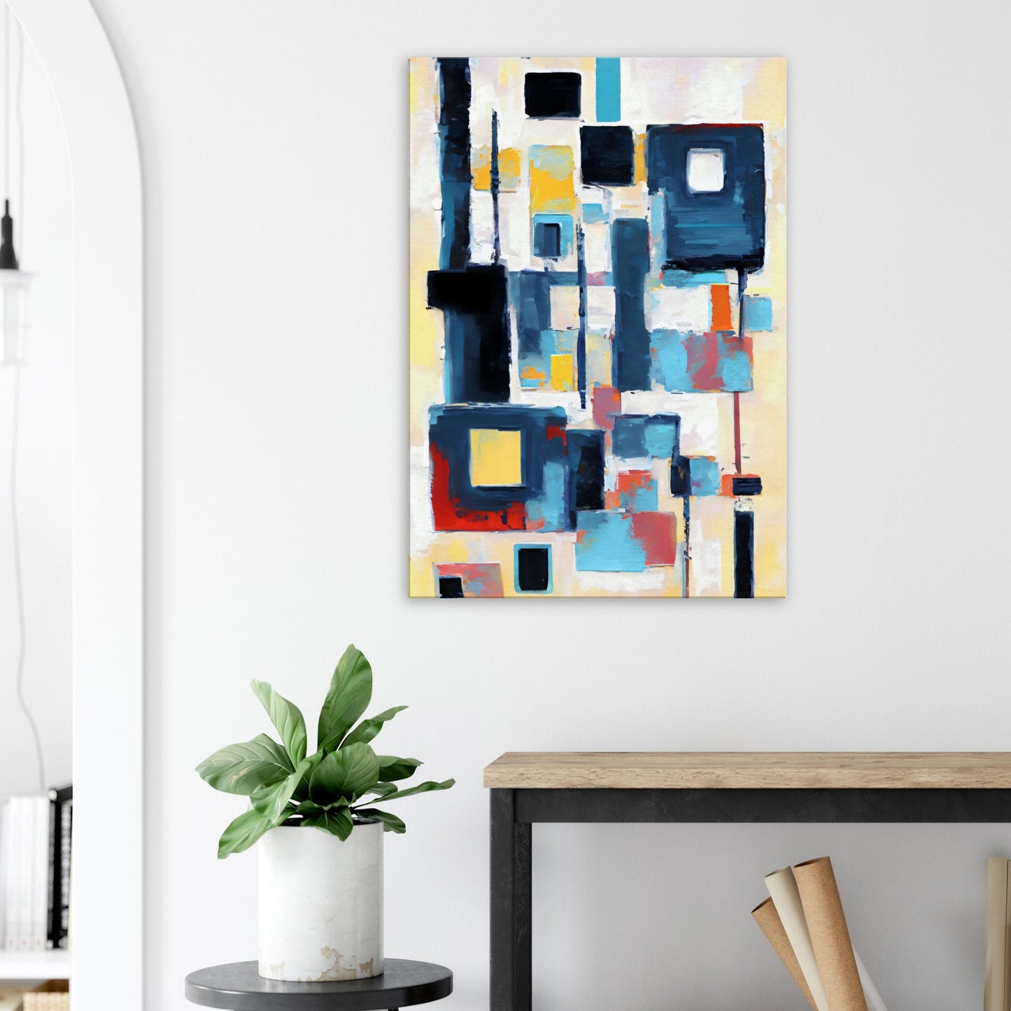 Canvas print of abstract palette knife painting by Posterify Design - Posterify