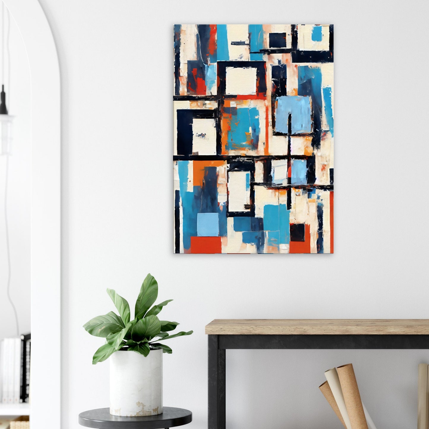 Canvas print of abstract palette knife painting by Posterify Design - Posterify