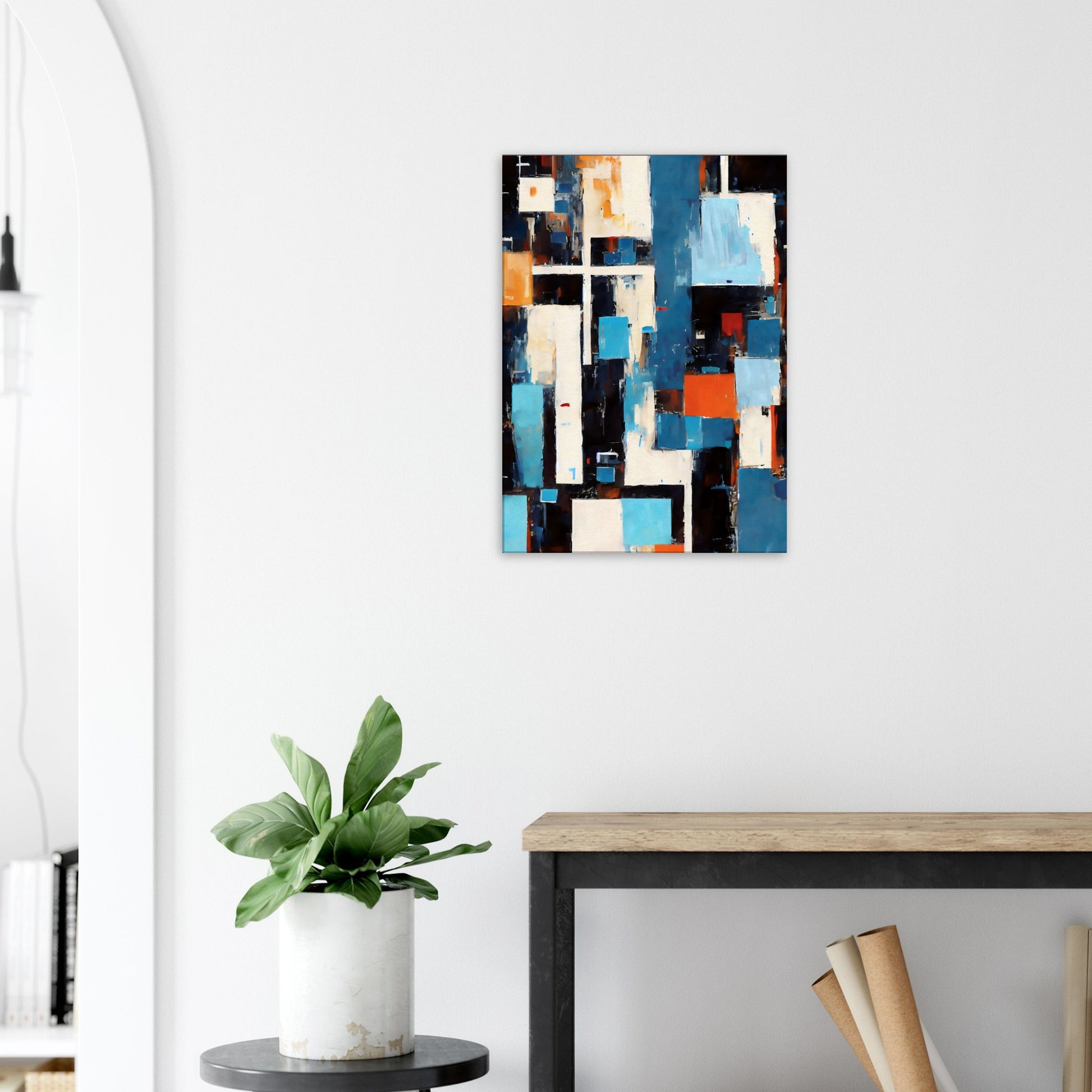 Canvas print of abstract palette knife painting by Posterify Design - Posterify