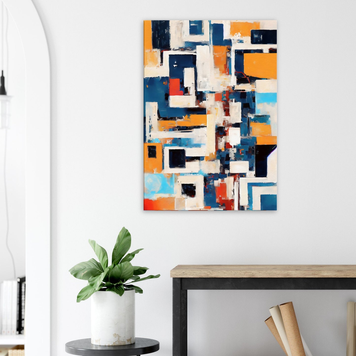 Canvas print of abstract palette knife painting by Posterify Design - Posterify