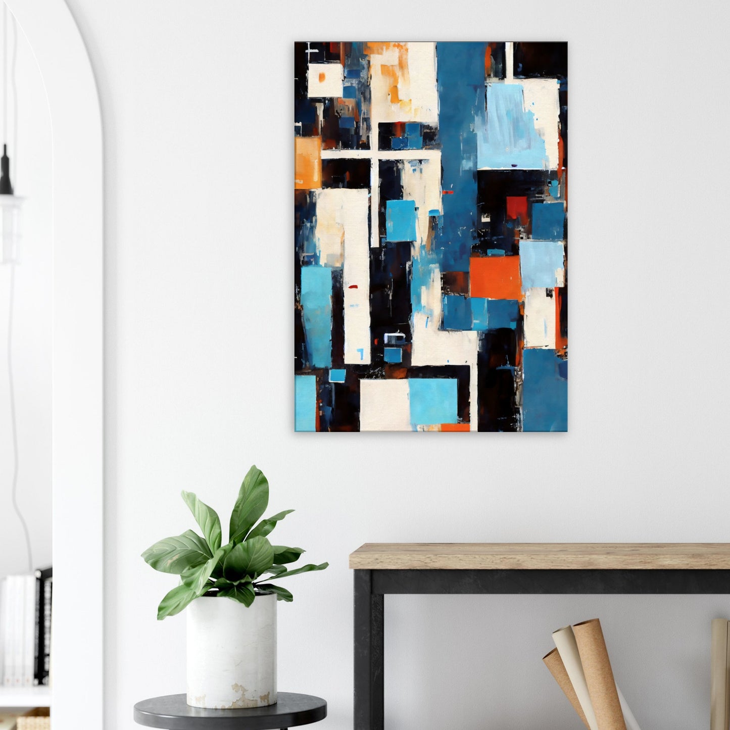 Canvas print of abstract palette knife painting by Posterify Design - Posterify