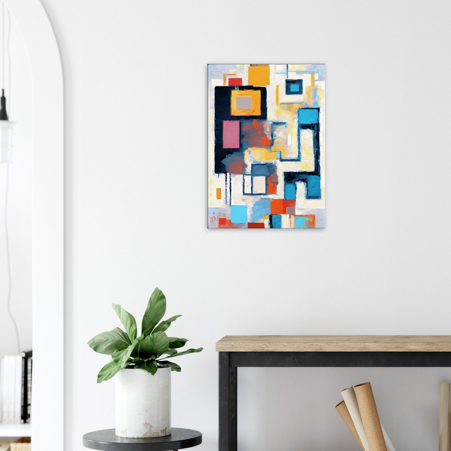 Canvas print of abstract palette knife painting by Posterify Design - Posterify