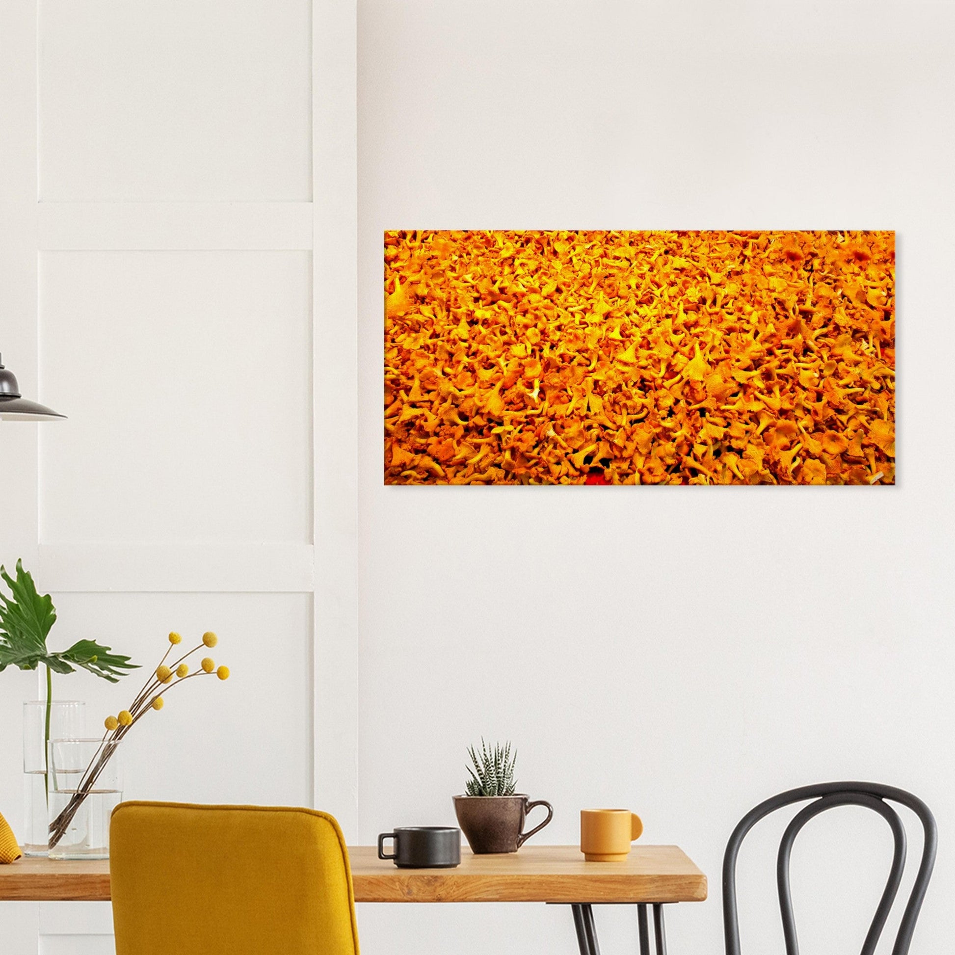 Canvas Print of Fresh Chanterelles 50X100cm - Posterify