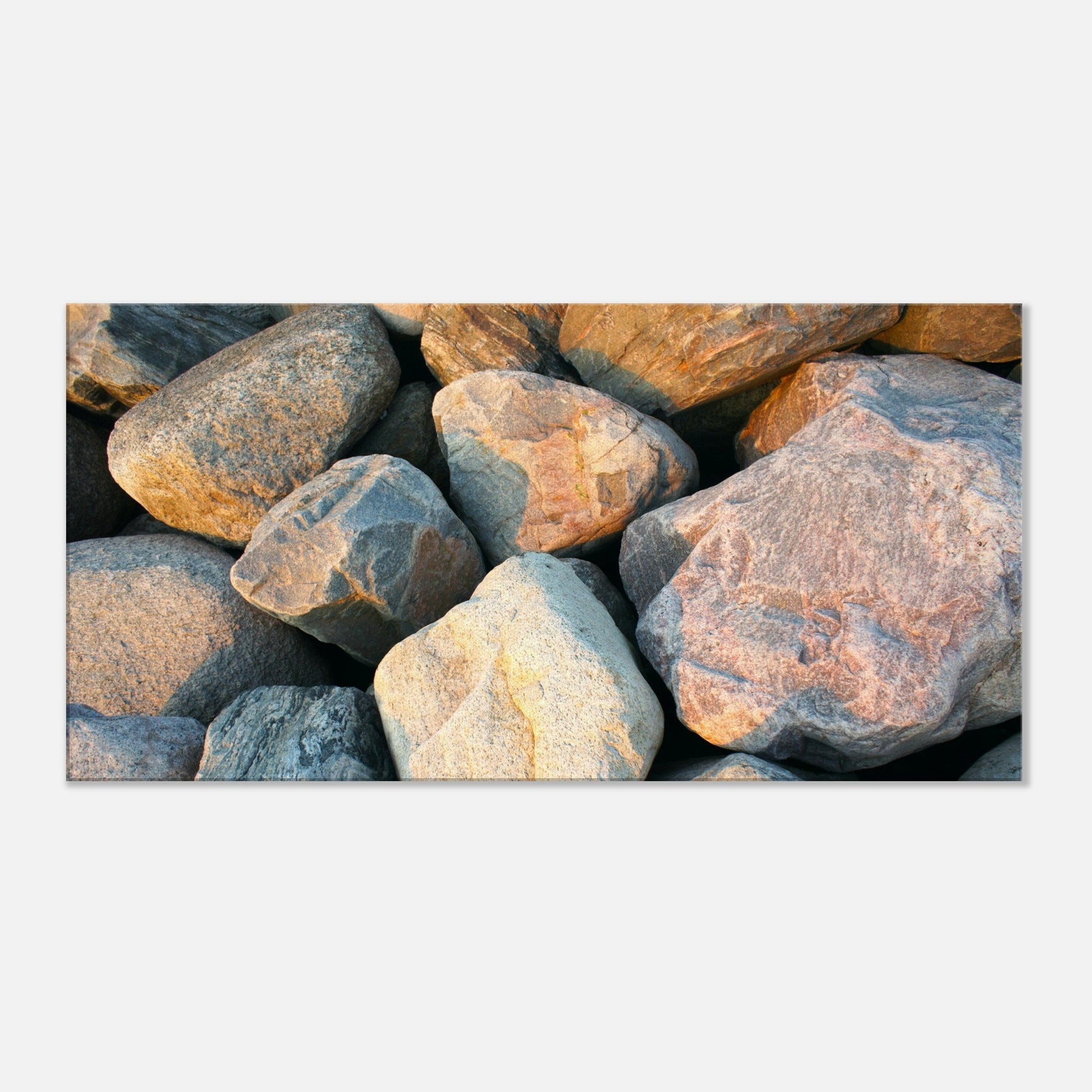 Canvas Print of Granite Rocks 50X100cm - Posterify