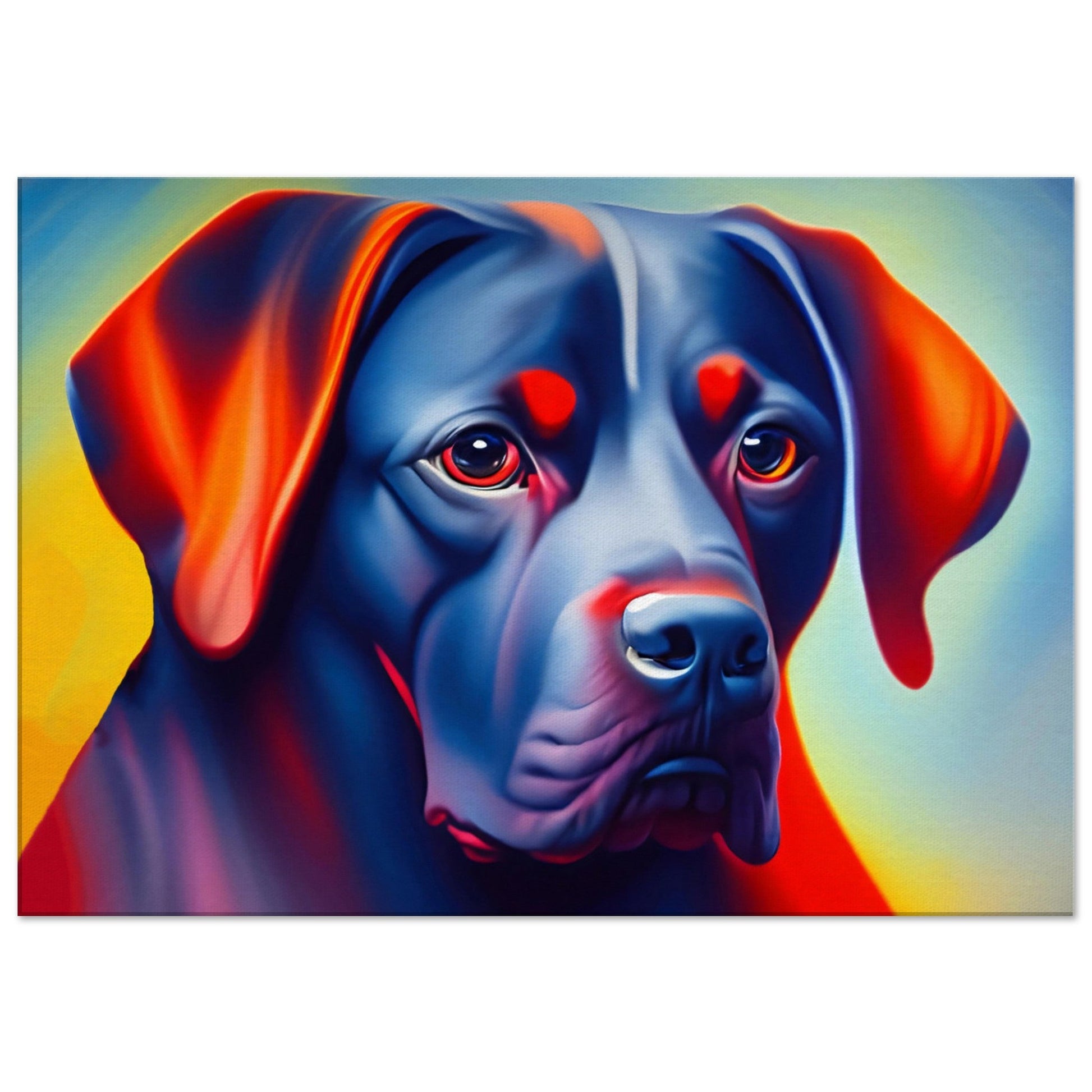 Canvas print oil painting of Dog by Posterify Design - Posterify