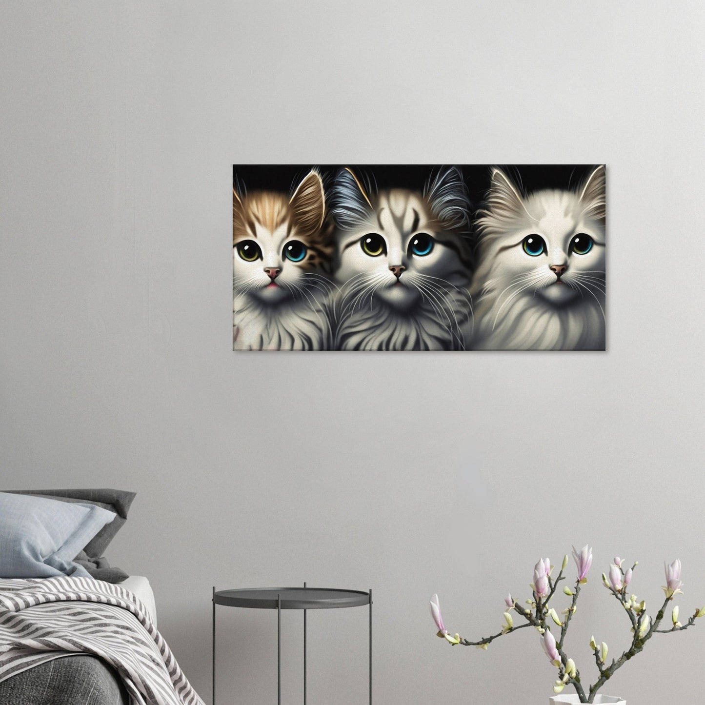 Canvas Print oil Painting of kittens #2 by Posterify Design - Posterify