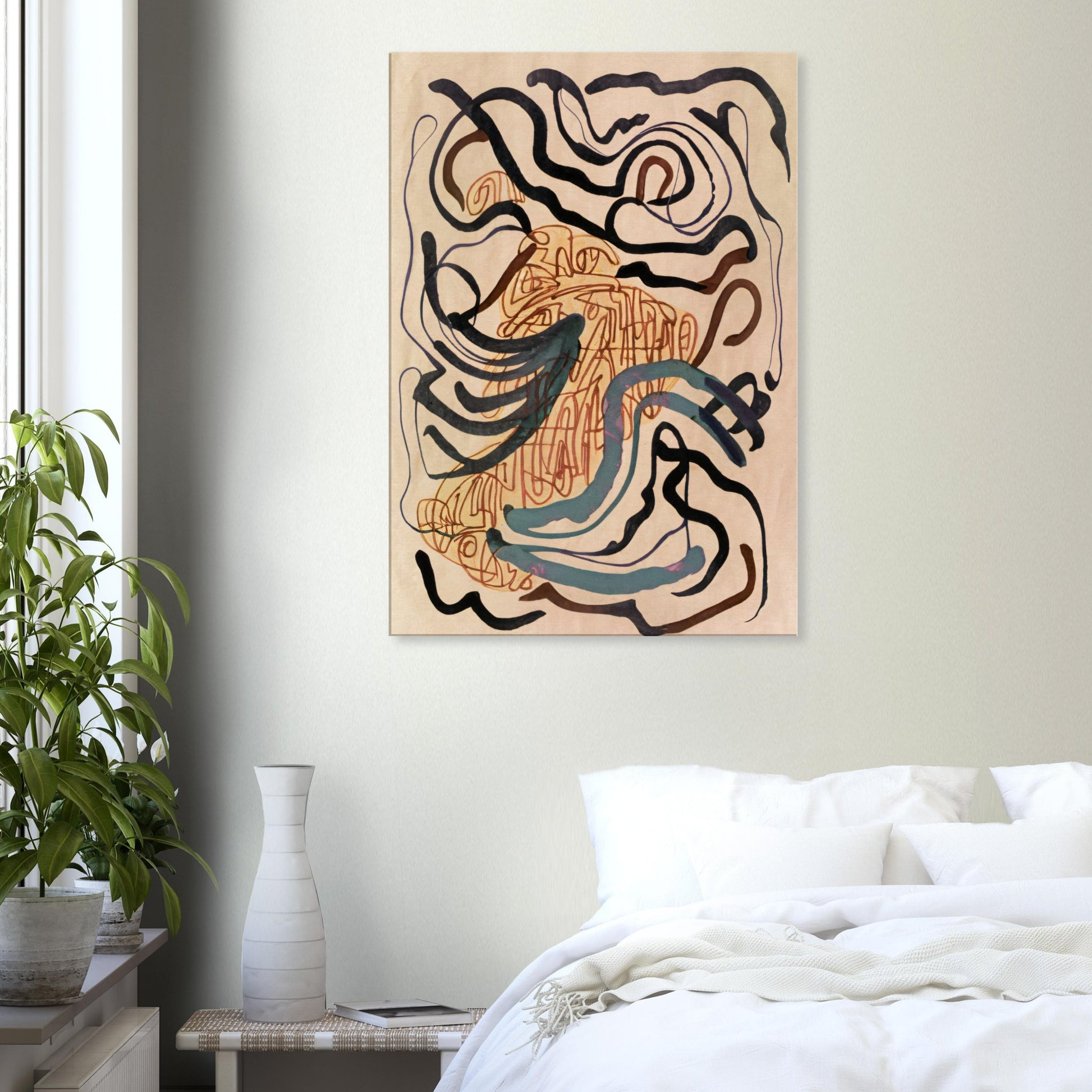 Canvas Print with line drawing by Posterify Design - Posterify