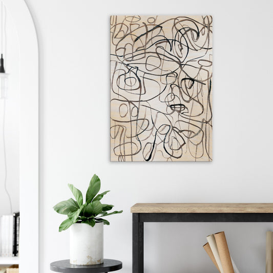 Canvas Print with line drawing by Posterify Design - Posterify