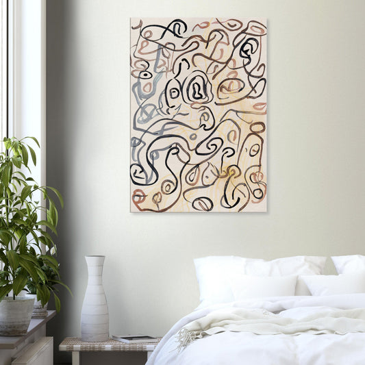 Canvas Print with line drawing by Posterify Design - Posterify