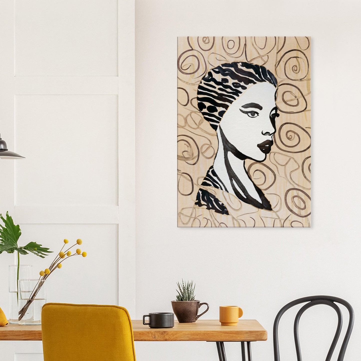 Canvas Print with line drawing Portrait by Posterify Design - Posterify