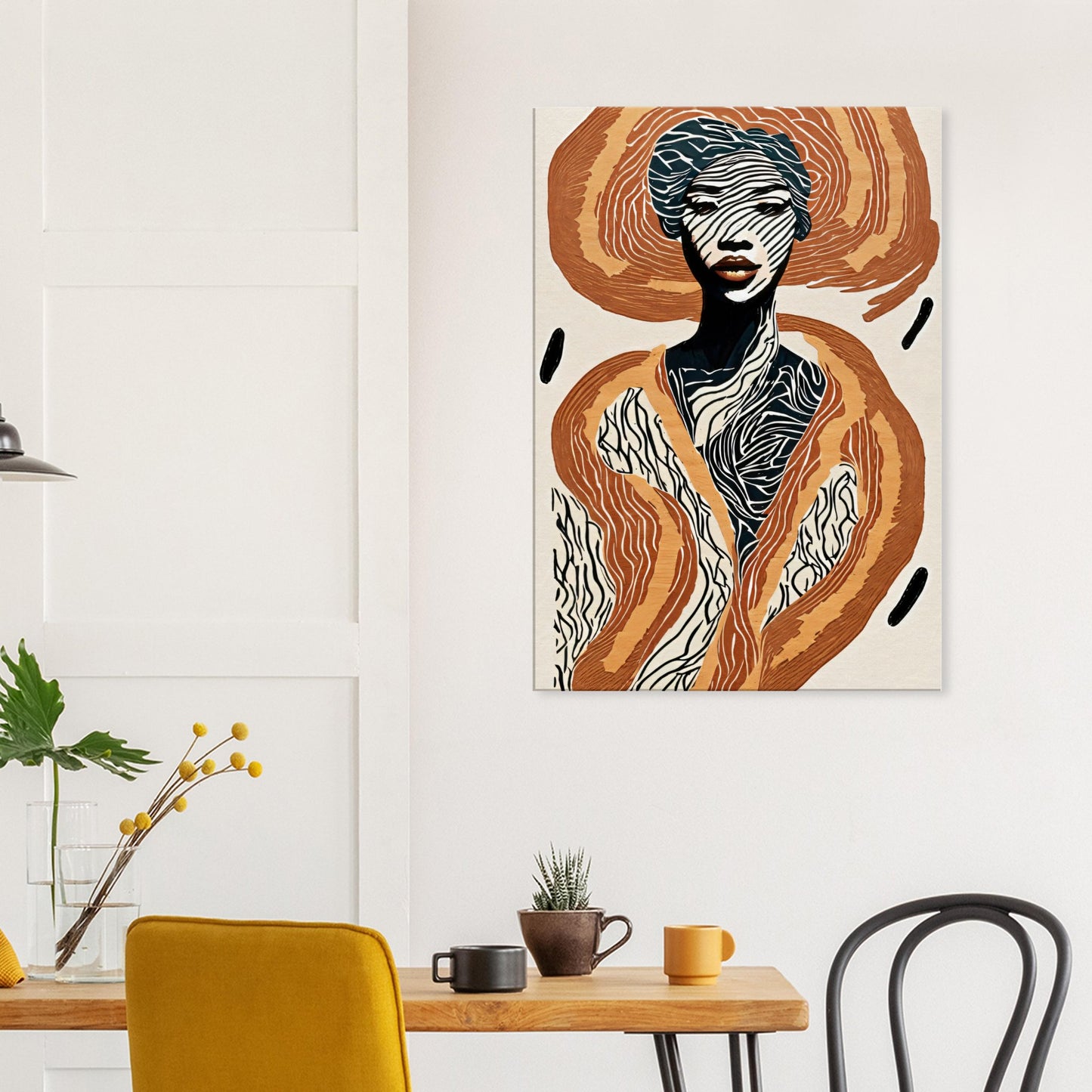 Canvas Print with line drawing Portrait by Posterify Design - Posterify