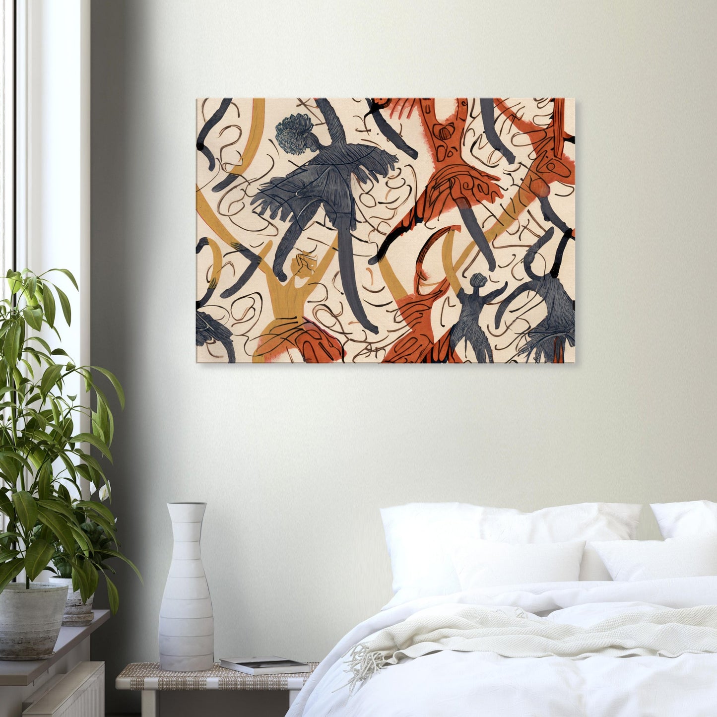 Canvas with abstract line pattern by Posterify Design - Posterify