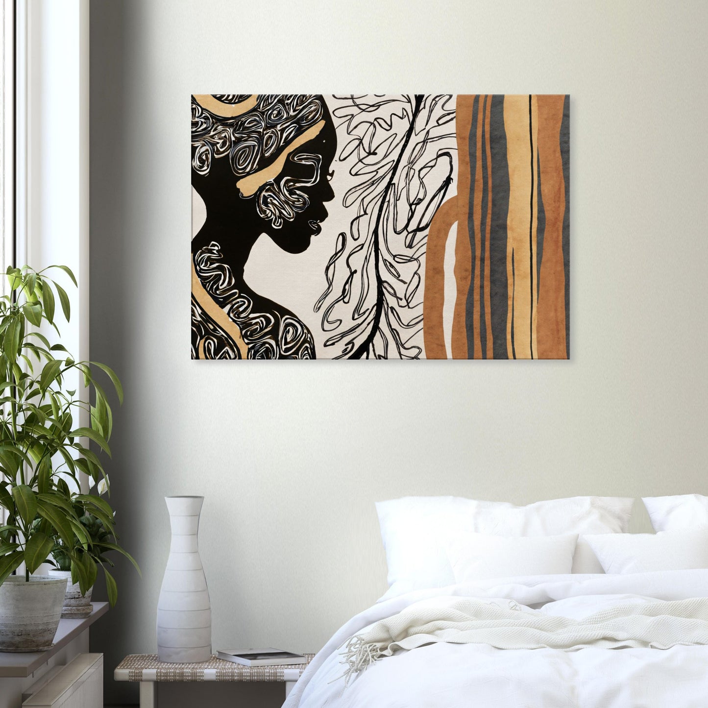 Canvas with abstract line pattern by Posterify Design - Posterify