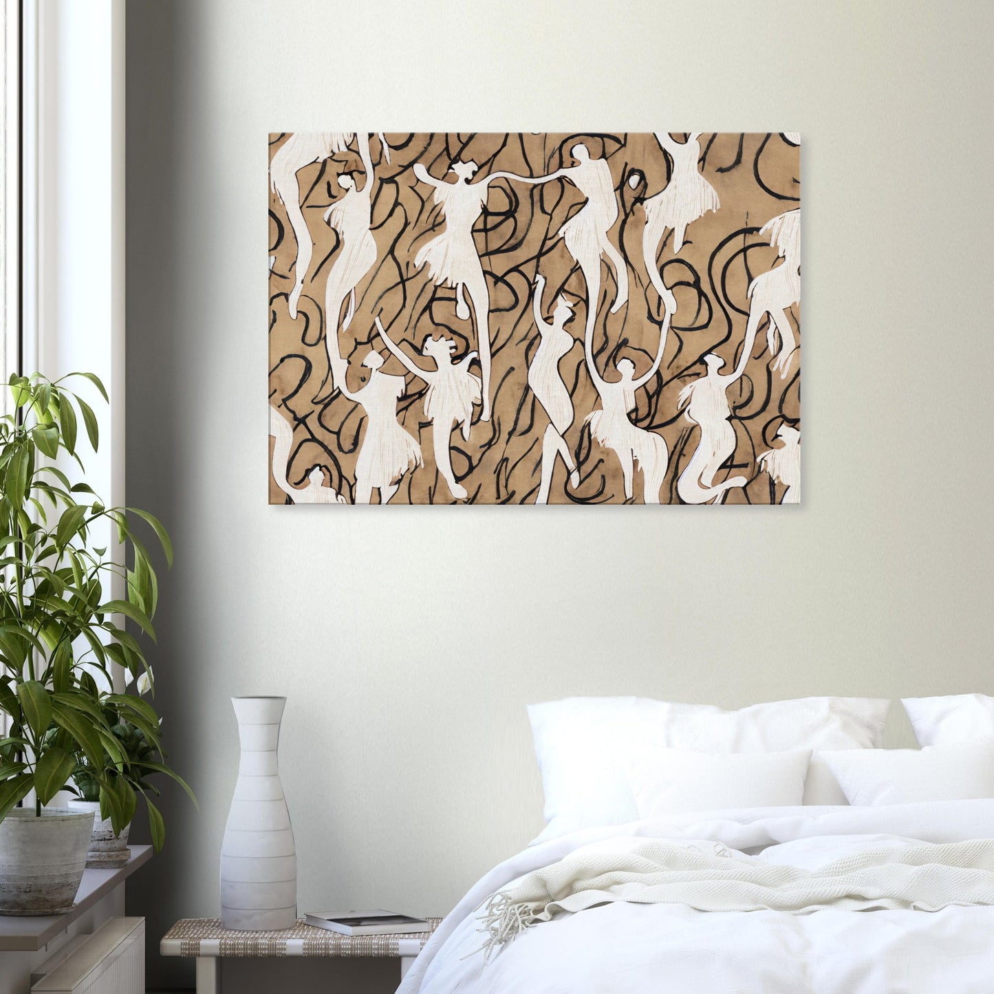 Canvas with abstract line pattern by Posterify Design - Posterify