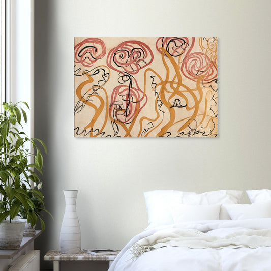 Canvas with abstract line pattern by Posterify Design - Posterify