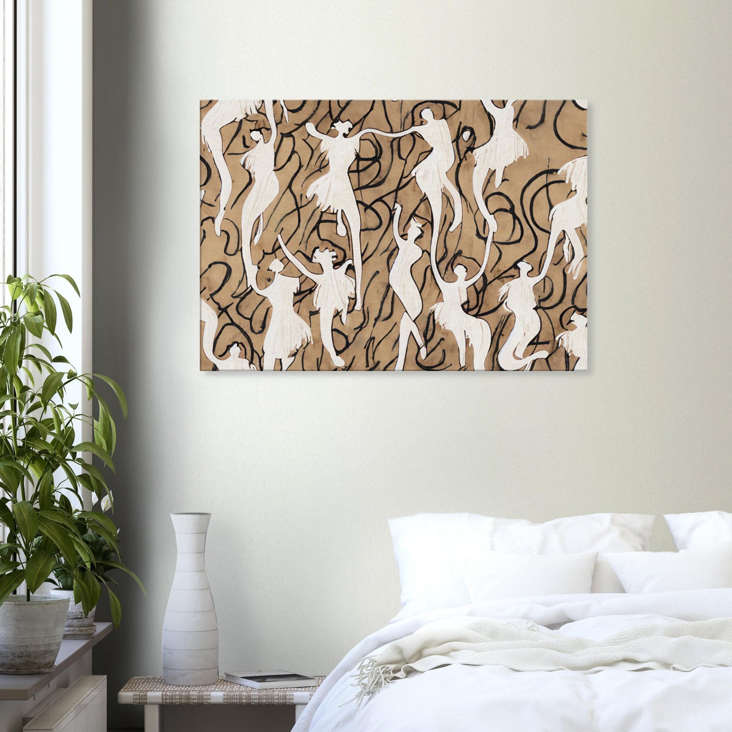 Canvas with abstract line pattern by Posterify Design - Posterify