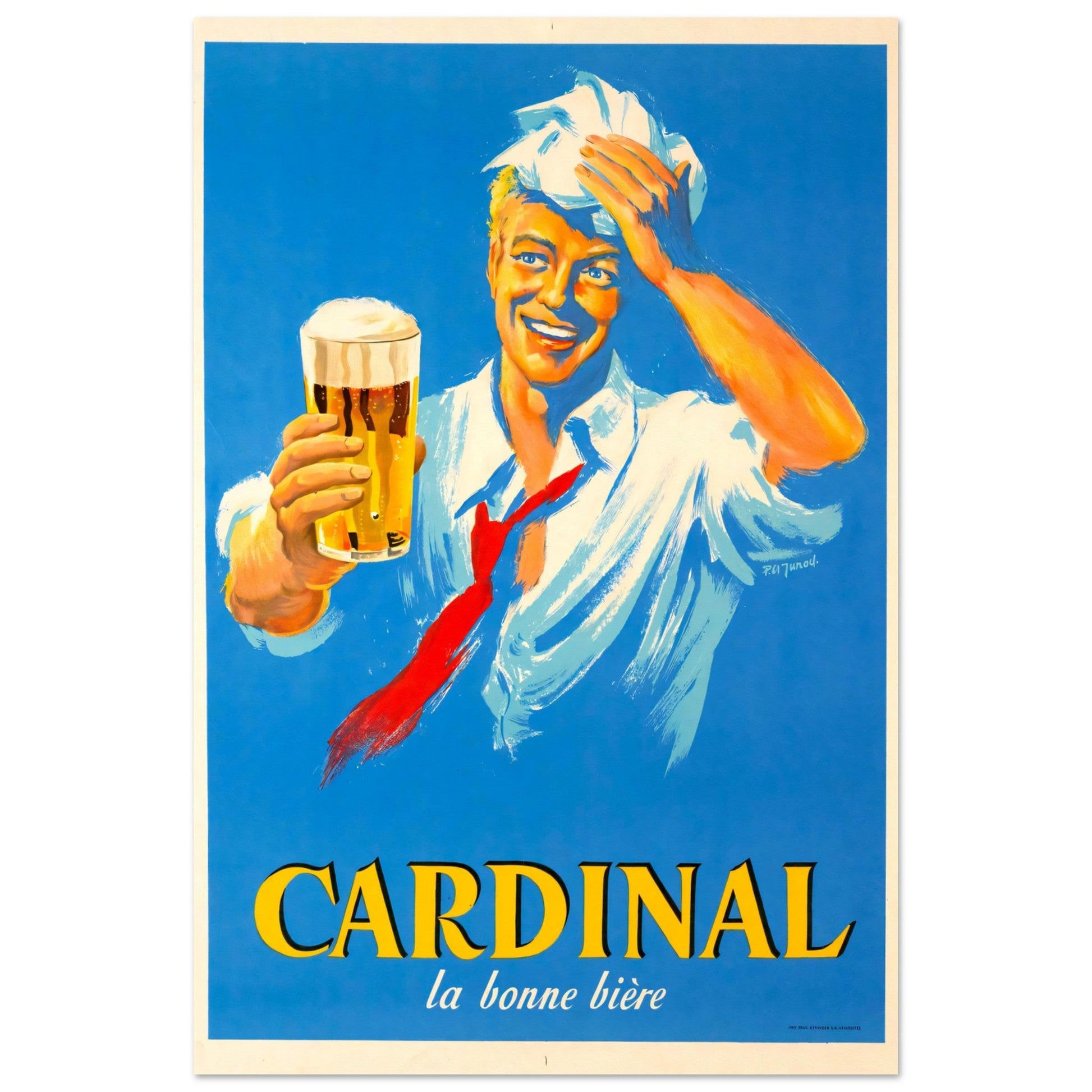 Cardinal La Bonne Bière Vintage Premium Matte Paper Poster - Posterify