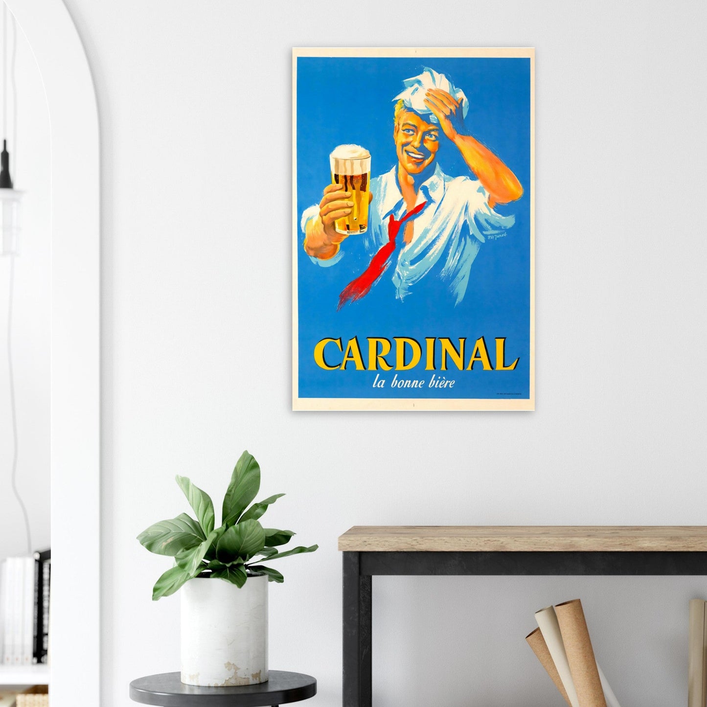 Cardinal La Bonne Bière Vintage Premium Matte Paper Poster - Posterify