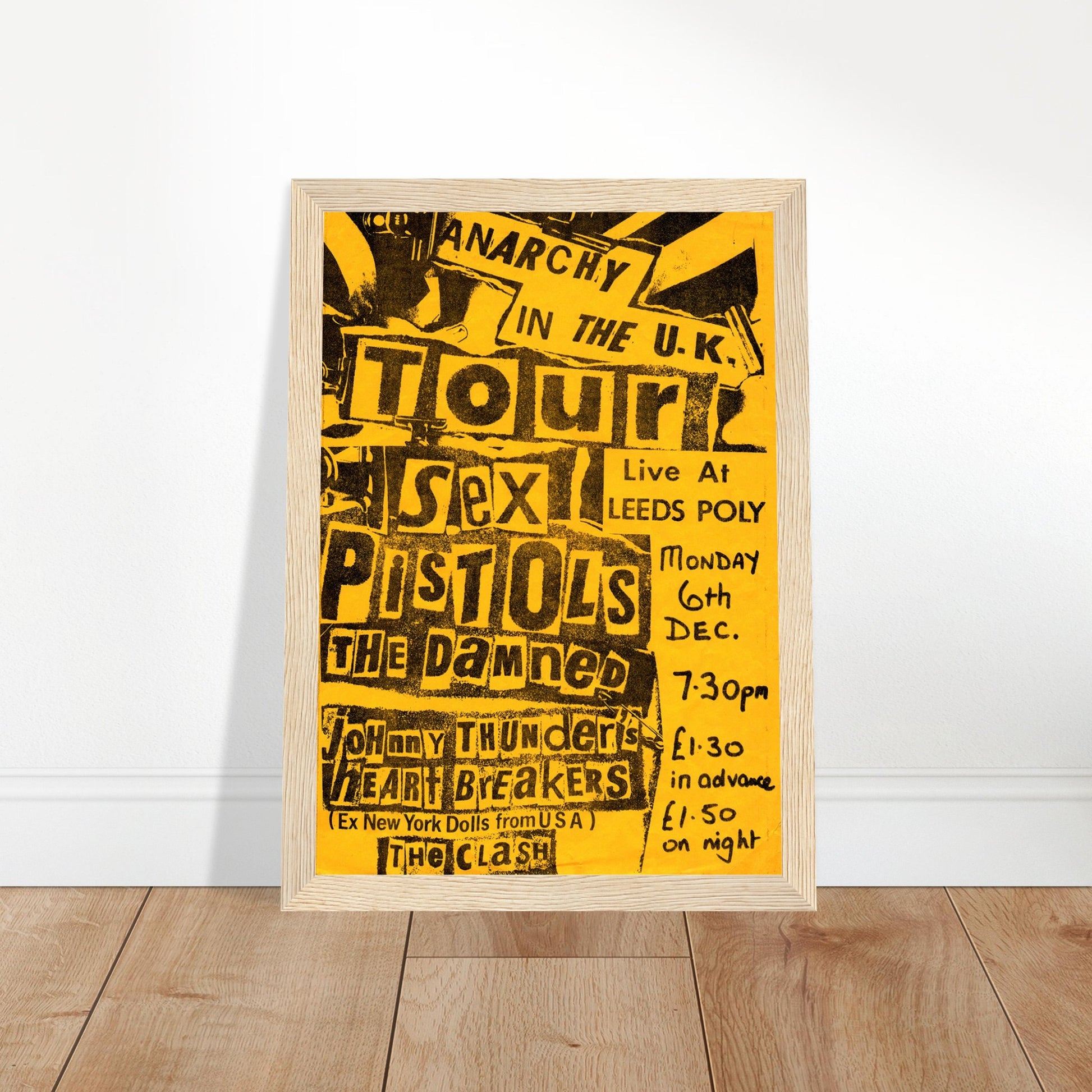 The Clash Vintage Poster Reprint on Premium Matte Paper - Posterify