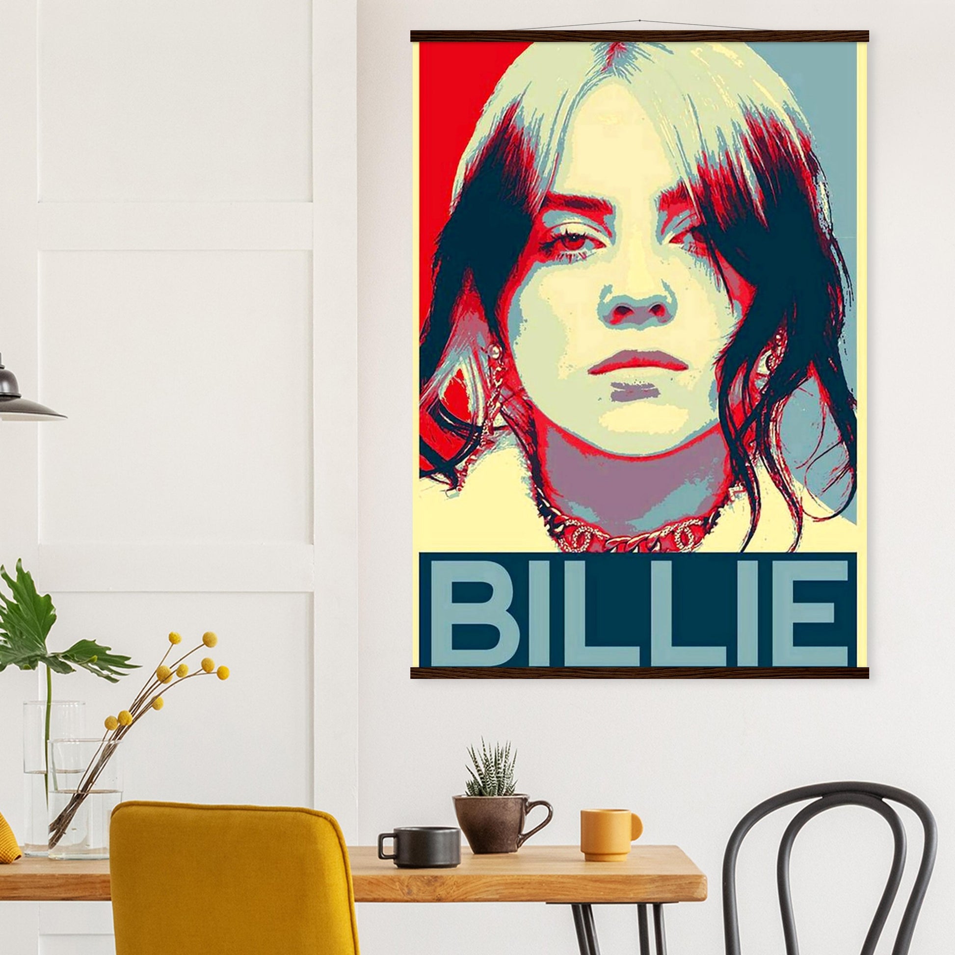 Billie Vintage Poster Reprint on Premium Matte Paper - Posterify