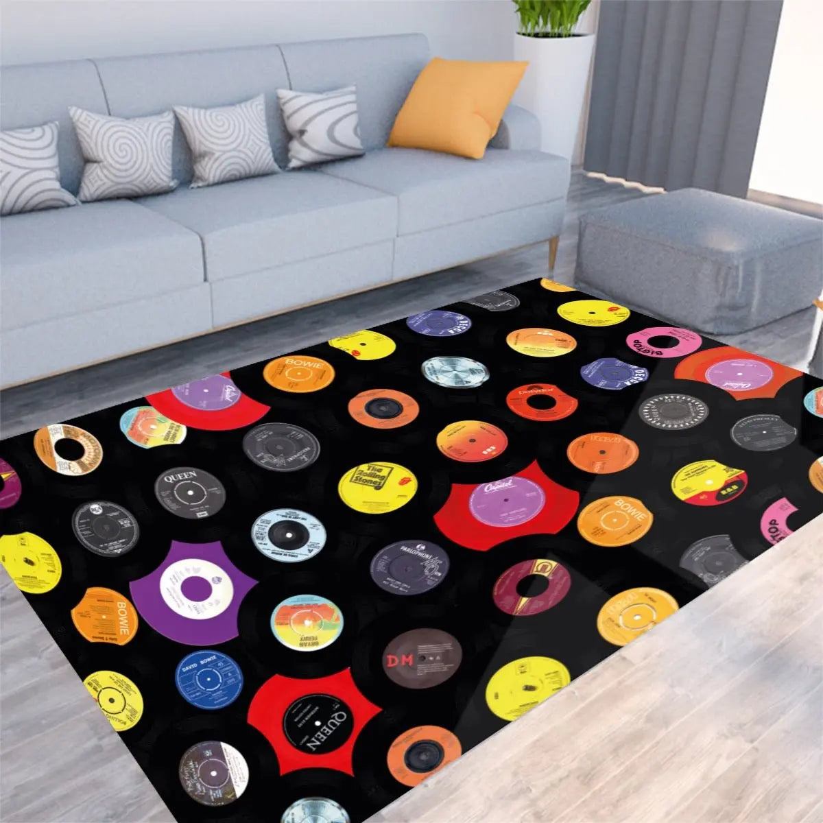 40 Smash Hit Vinyl Singles Floor Mat - Posterify