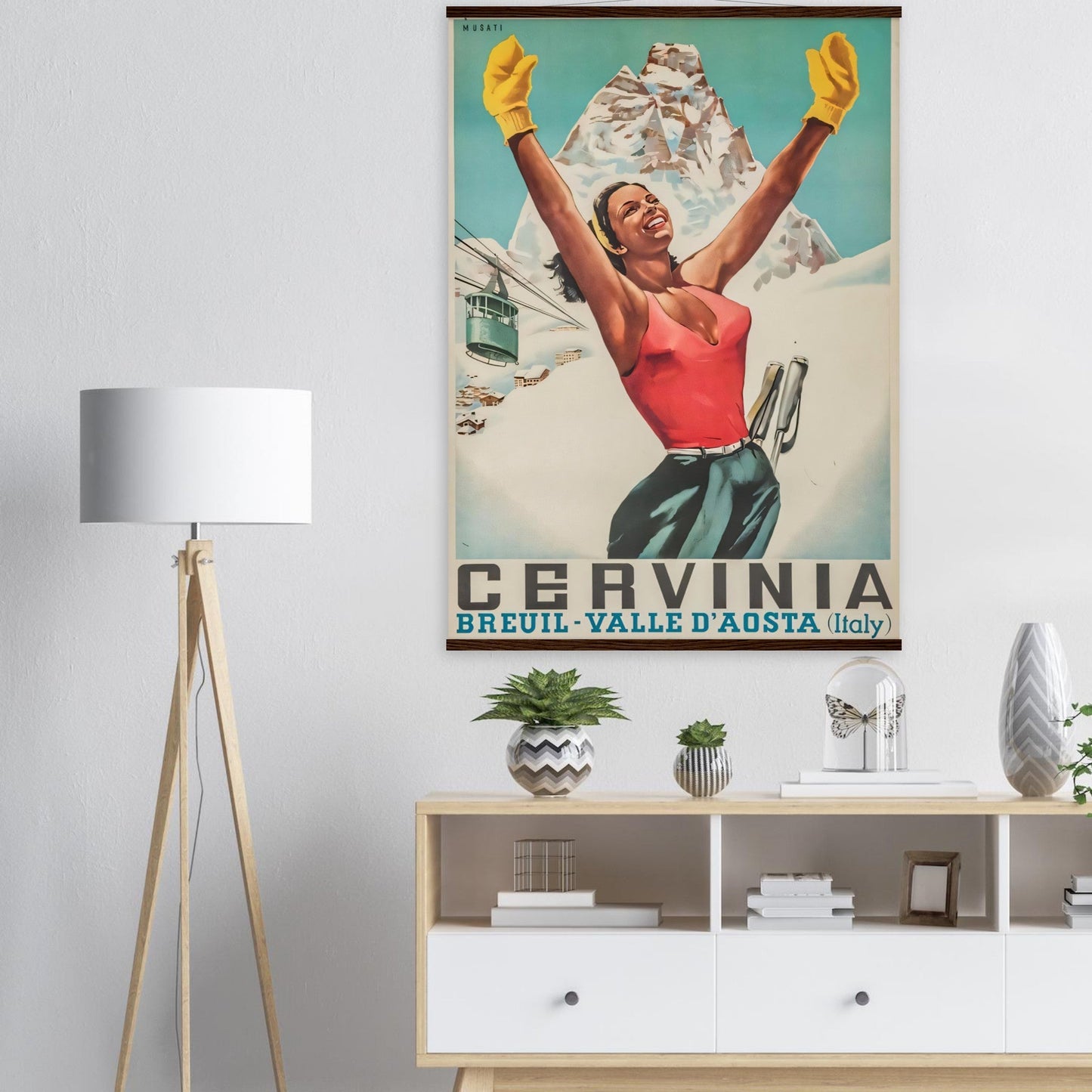 Cervinia Vintage Poster Reprint on Premium matte Paper - Posterify