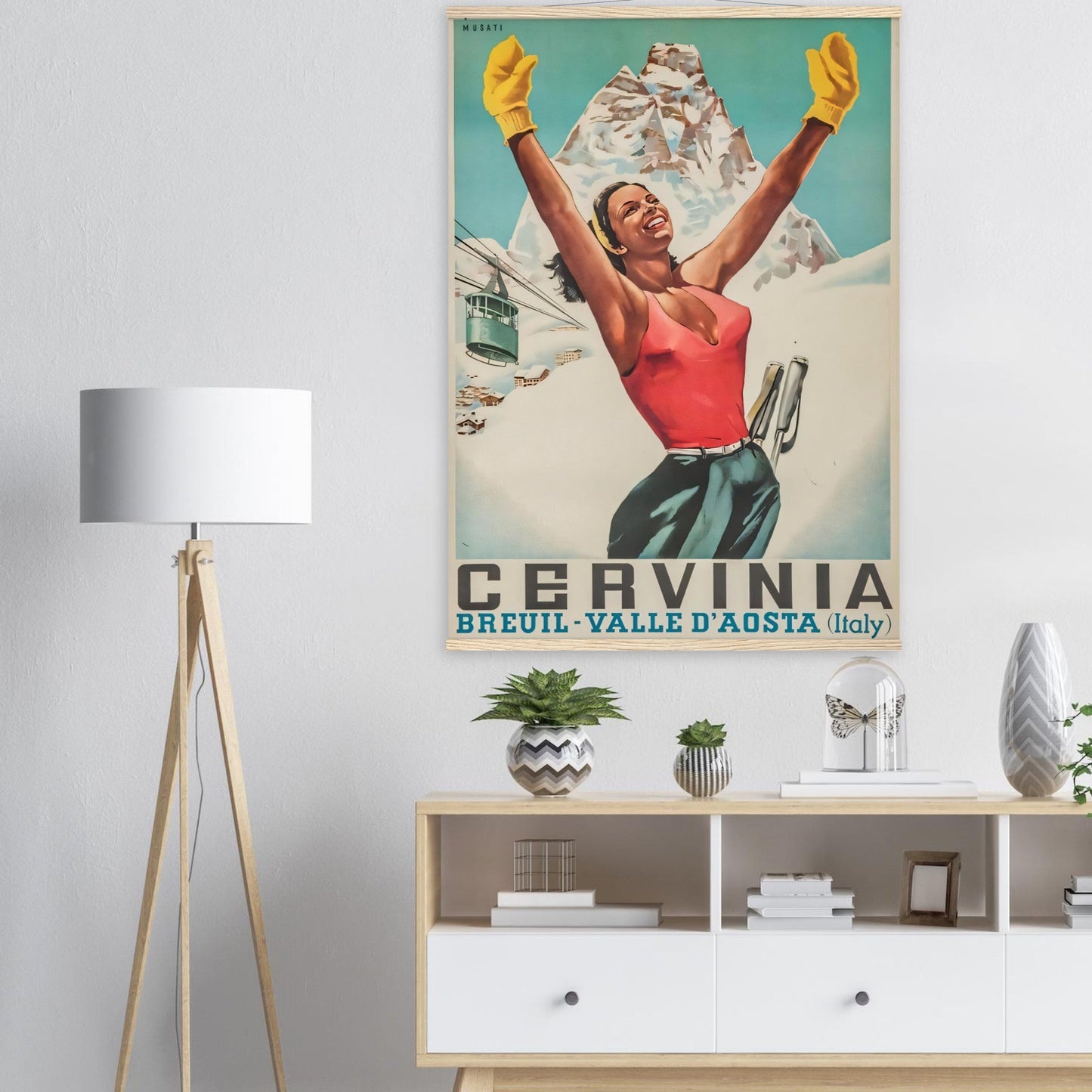 Cervinia Vintage Poster Reprint on Premium matte Paper - Posterify