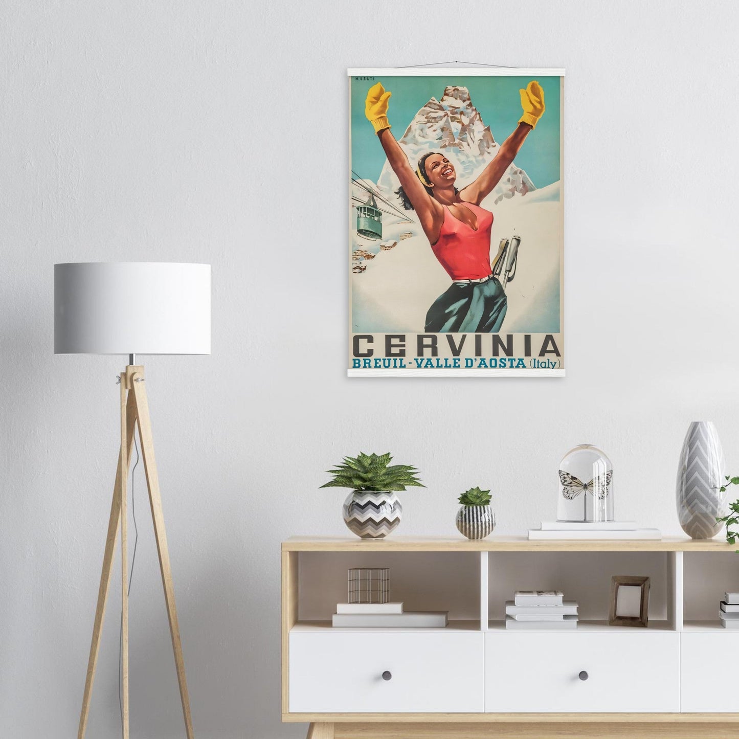 Cervinia Vintage Poster Reprint on Premium matte Paper - Posterify