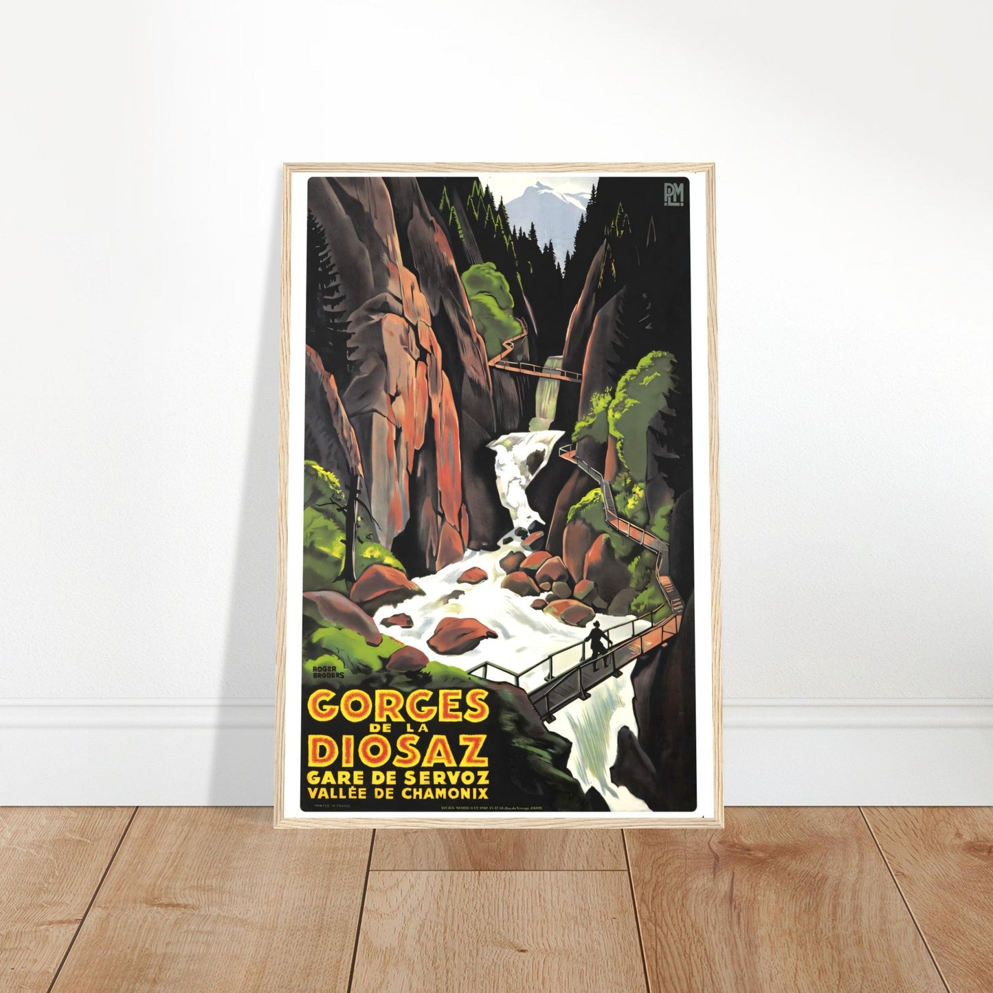 Chamonix Vintage Poster Reprint on Premium Matte Paper - Posterify