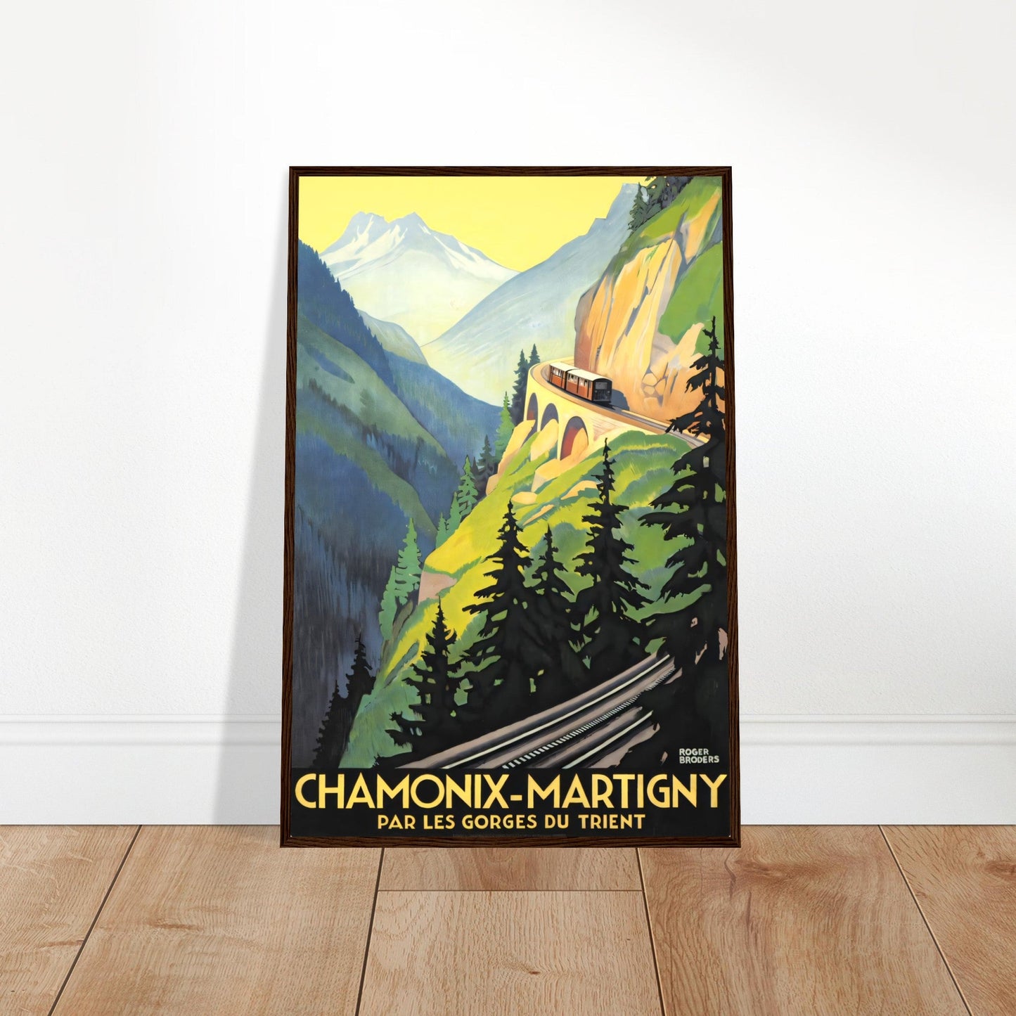 Chamonix Vintage Poster Reprint on Premium Matte Paper - Posterify