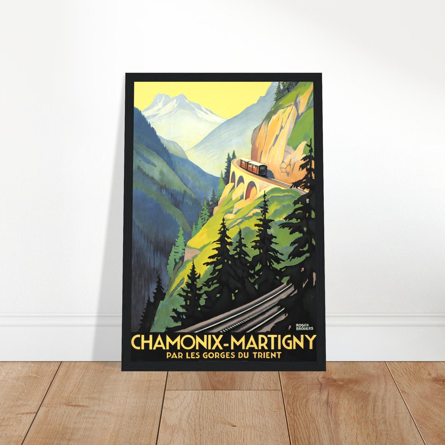 Chamonix Vintage Poster Reprint on Premium Matte Paper - Posterify