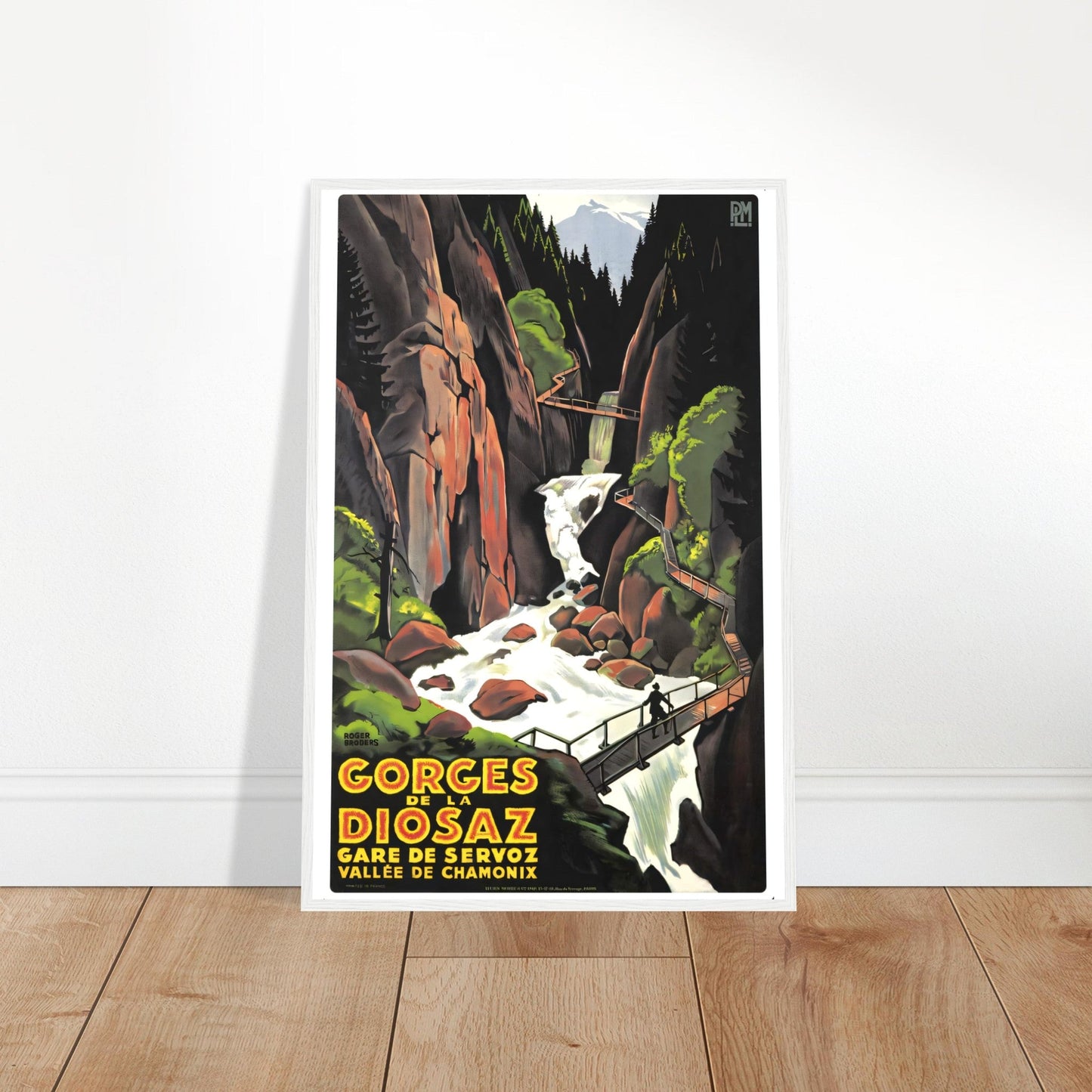 Chamonix Vintage Poster Reprint on Premium Matte Paper - Posterify