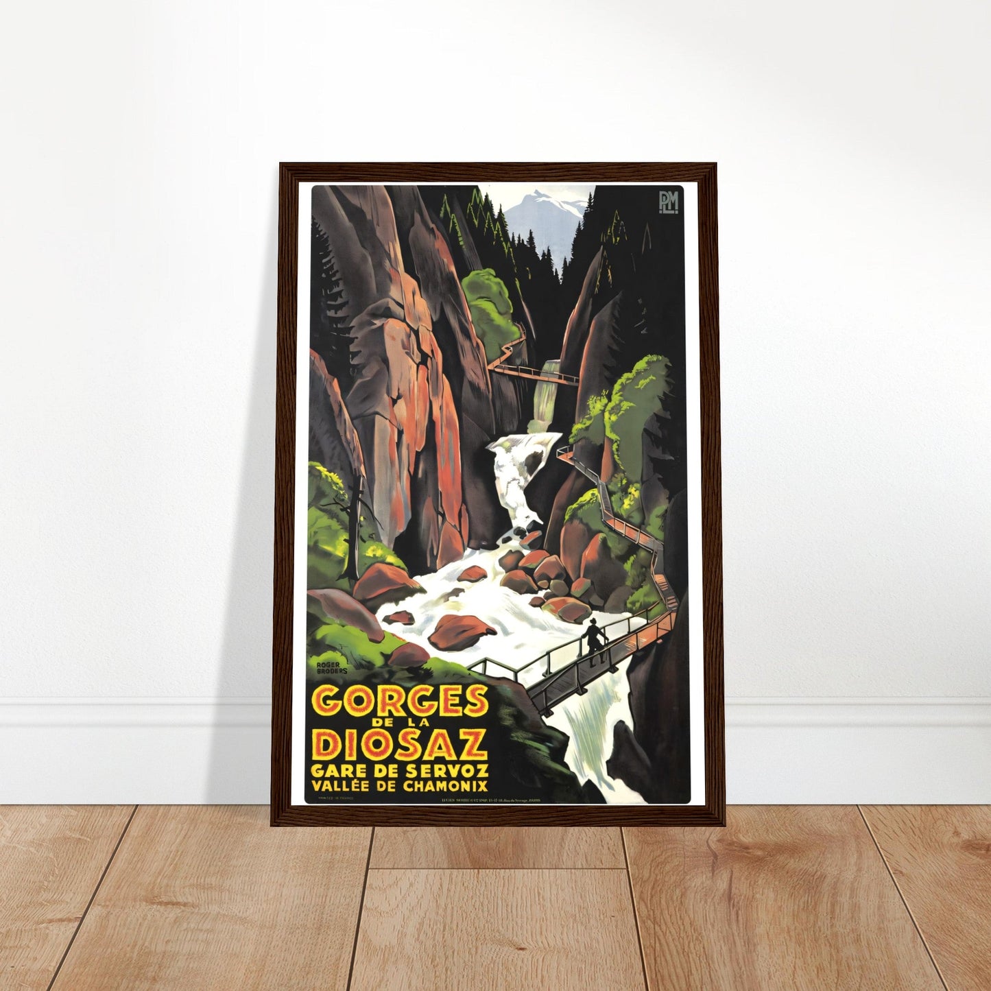 Chamonix Vintage Poster Reprint on Premium Matte Paper - Posterify