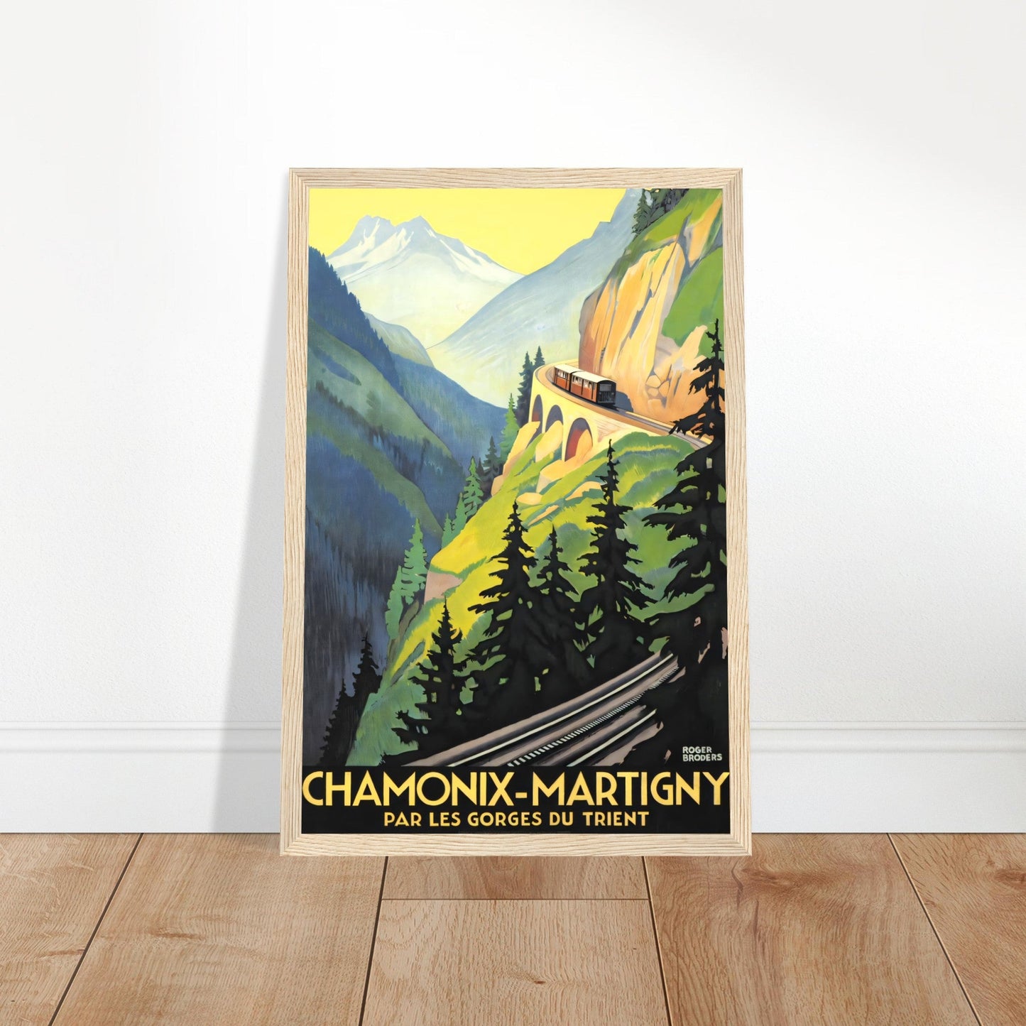 Chamonix Vintage Poster Reprint on Premium Matte Paper - Posterify