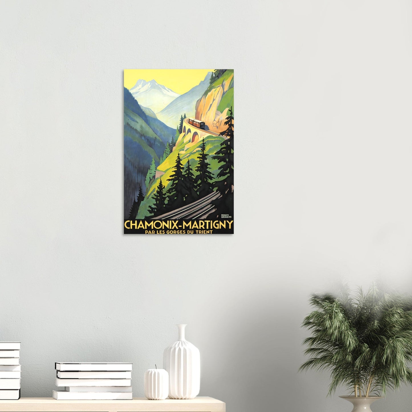 Chamonix Vintage Poster Reprint on Premium Matte Paper - Posterify