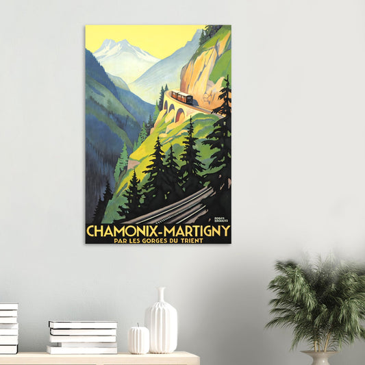 Chamonix Vintage Poster Reprint on Premium Matte Paper - Posterify