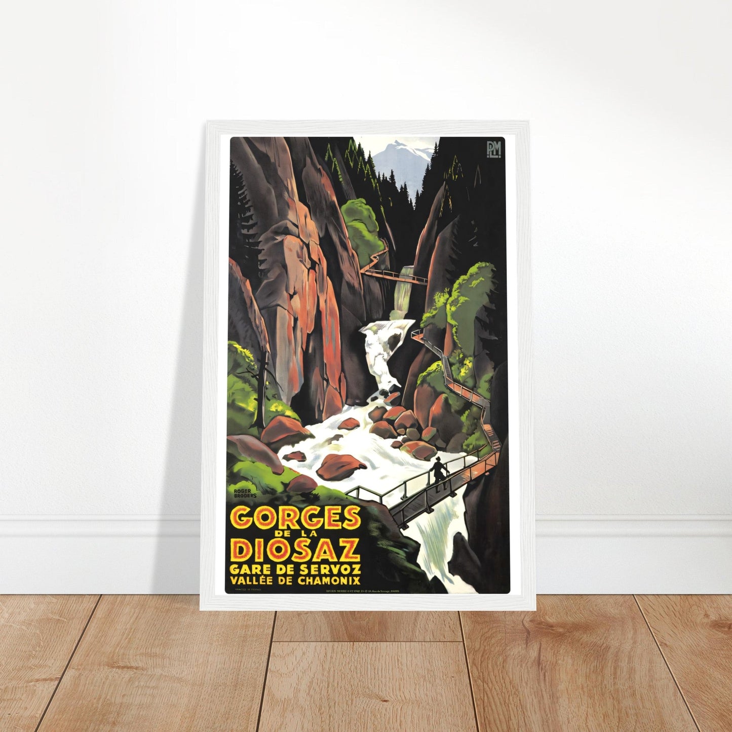 Chamonix Vintage Poster Reprint on Premium Matte Paper - Posterify