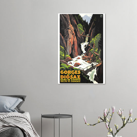 Chamonix Vintage Poster Reprint on Premium Matte Paper - Posterify