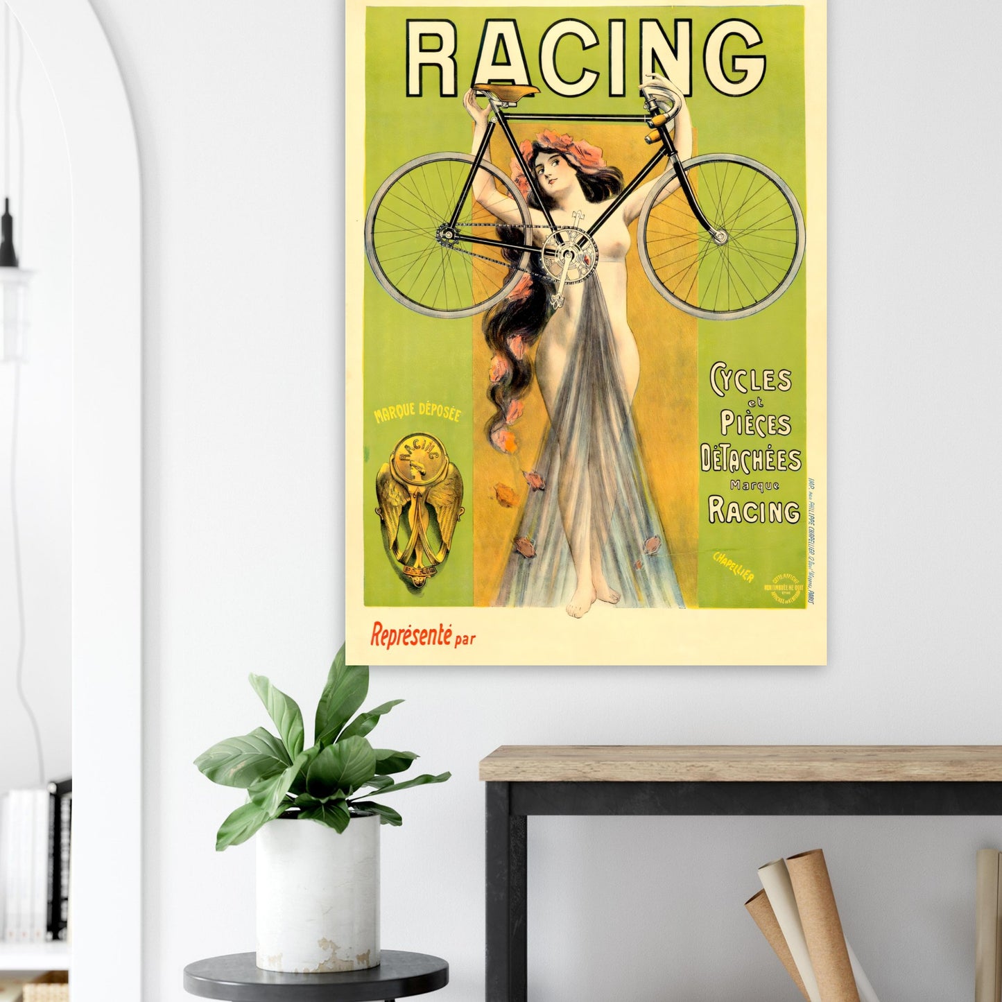 Chappellier Cycles Vintage poster reprint on Premium Matte Paper - Posterify