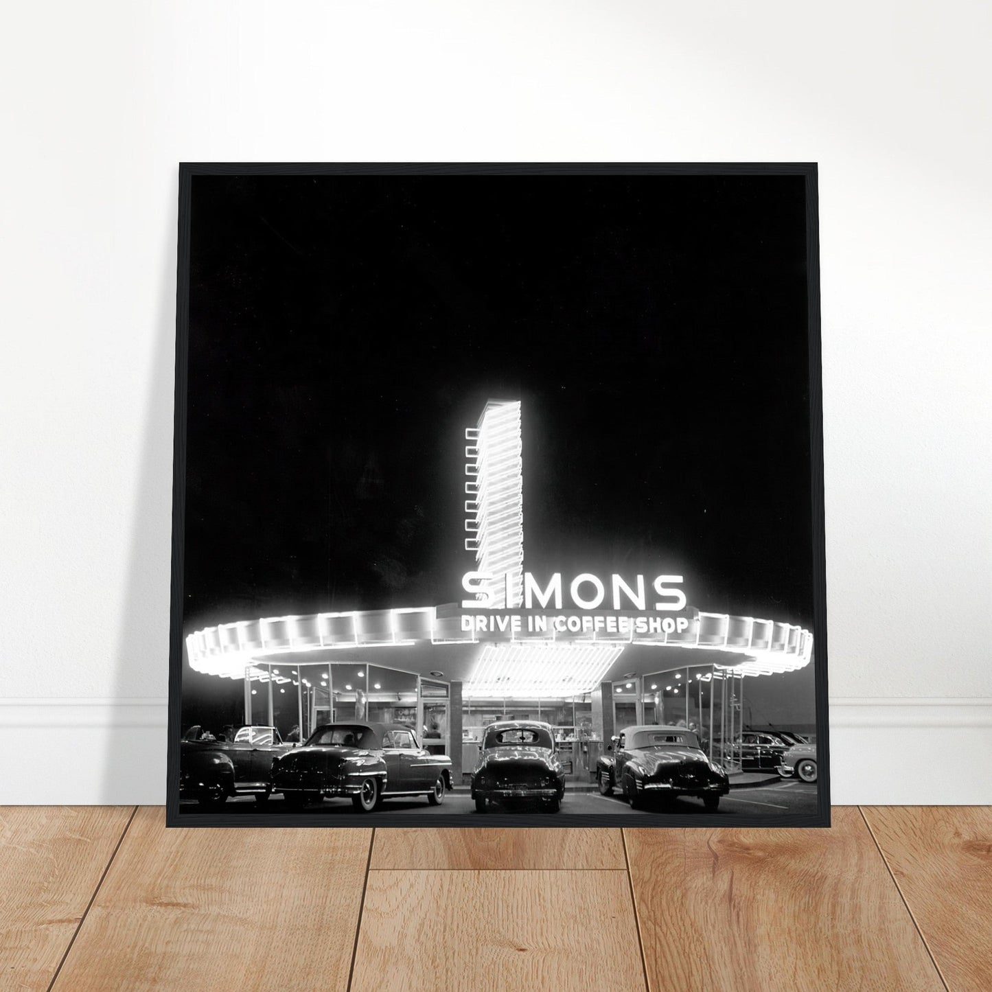 Circa Drive in L.A 1953 Wall art - Posterify