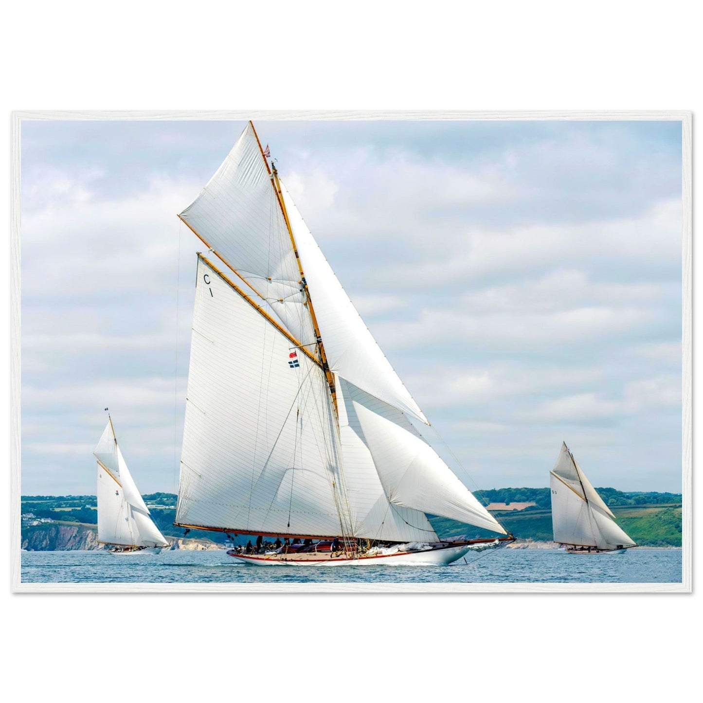 Classic Sail race by Posterify Design - Premium Matte Paper Wooden Framed Poster - Posterify