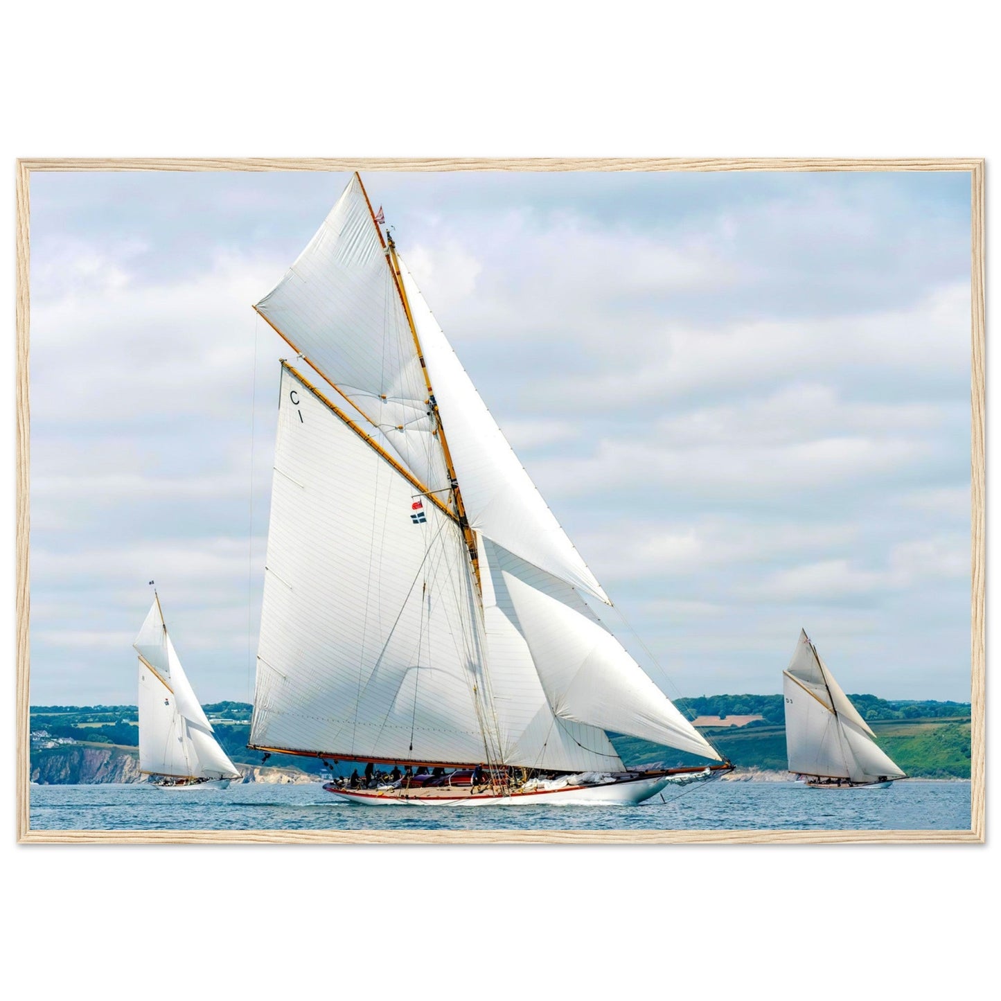 Classic Sail race by Posterify Design - Premium Matte Paper Wooden Framed Poster - Posterify